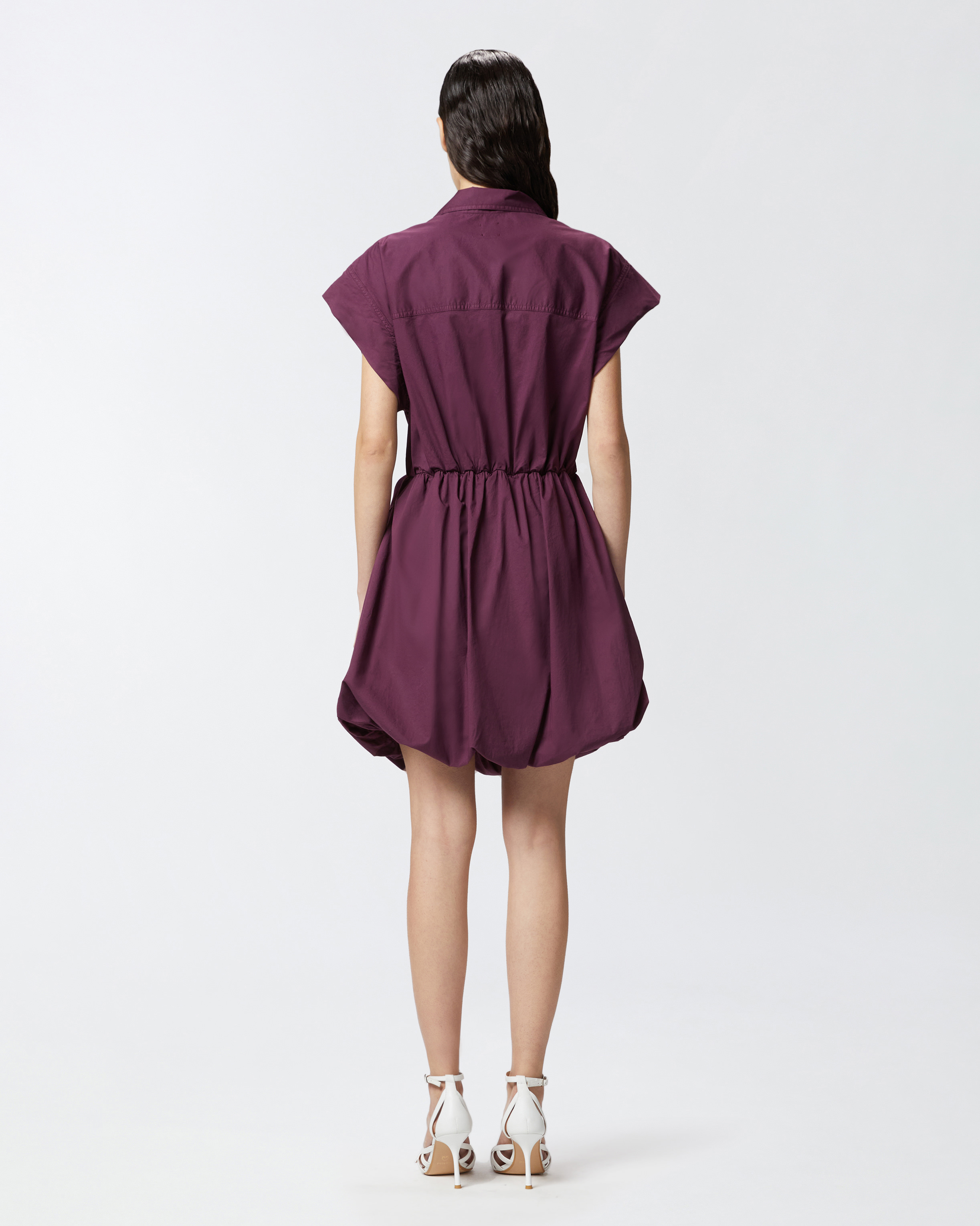 Pinko Short Shirt Dress With Crisscross