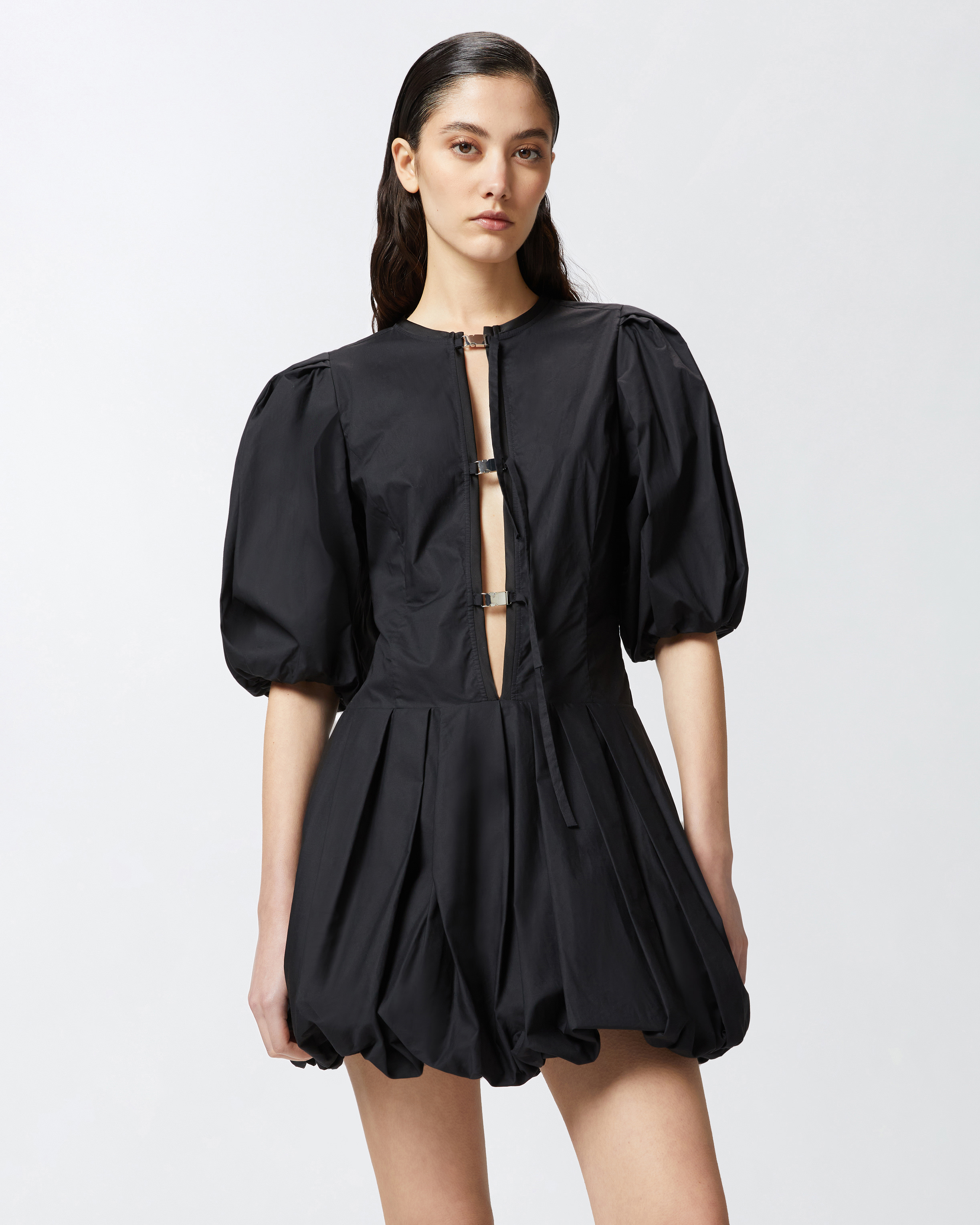 Short dress with balloon skirt PINKO → Shop Online