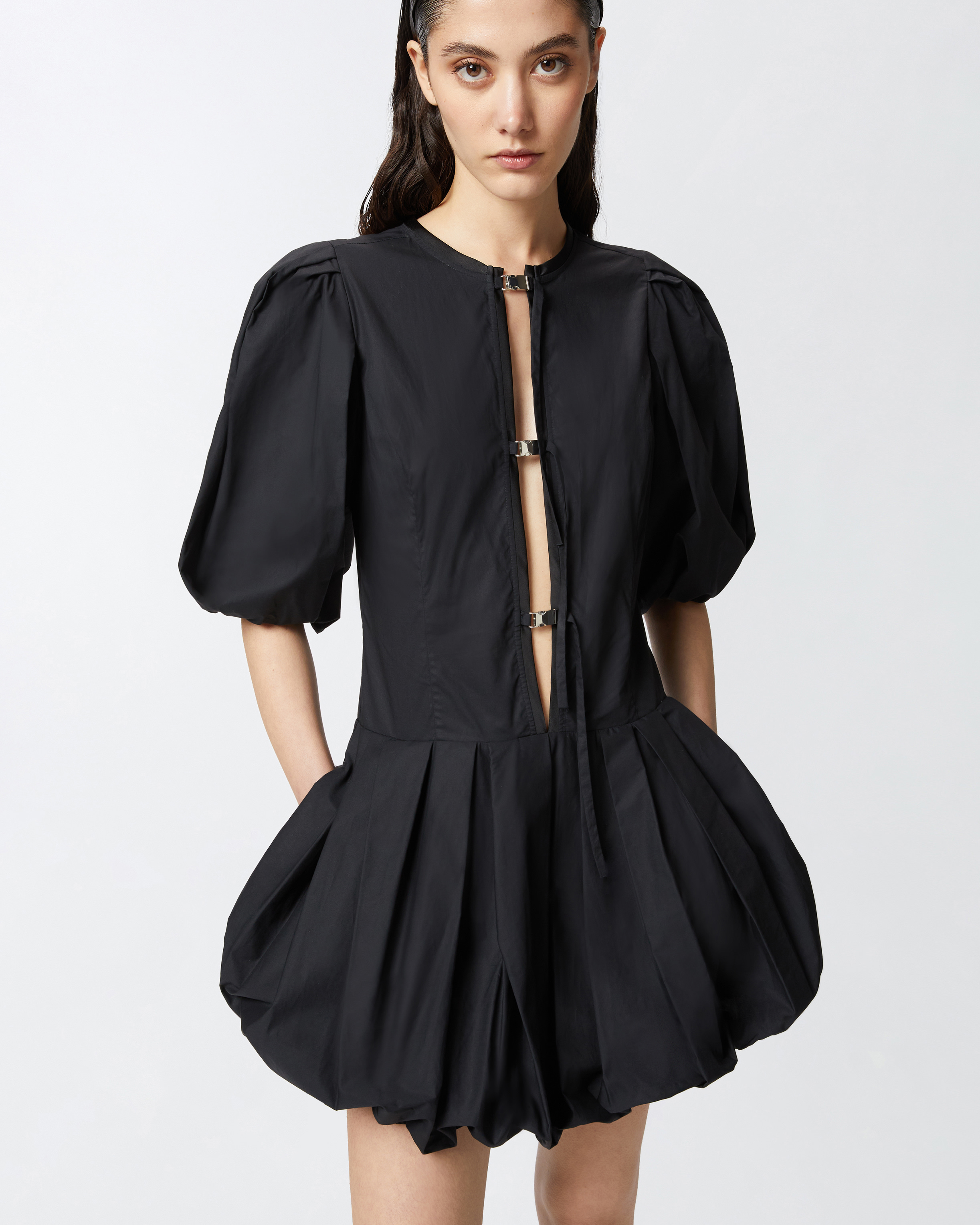 Mini dress with balloon skirt PINKO → Shop Online