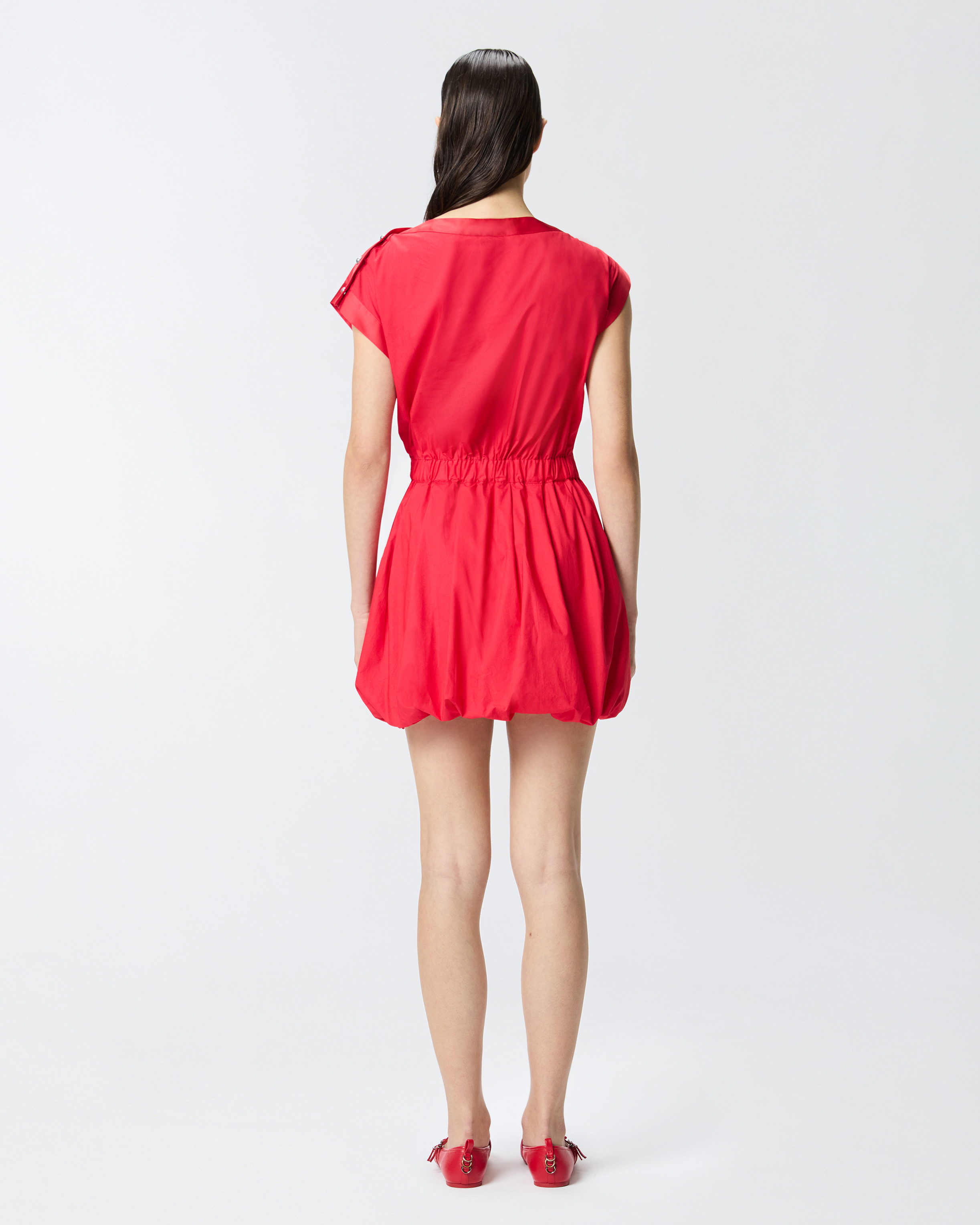 Pinko Asymmetrical Draped Mini Dress