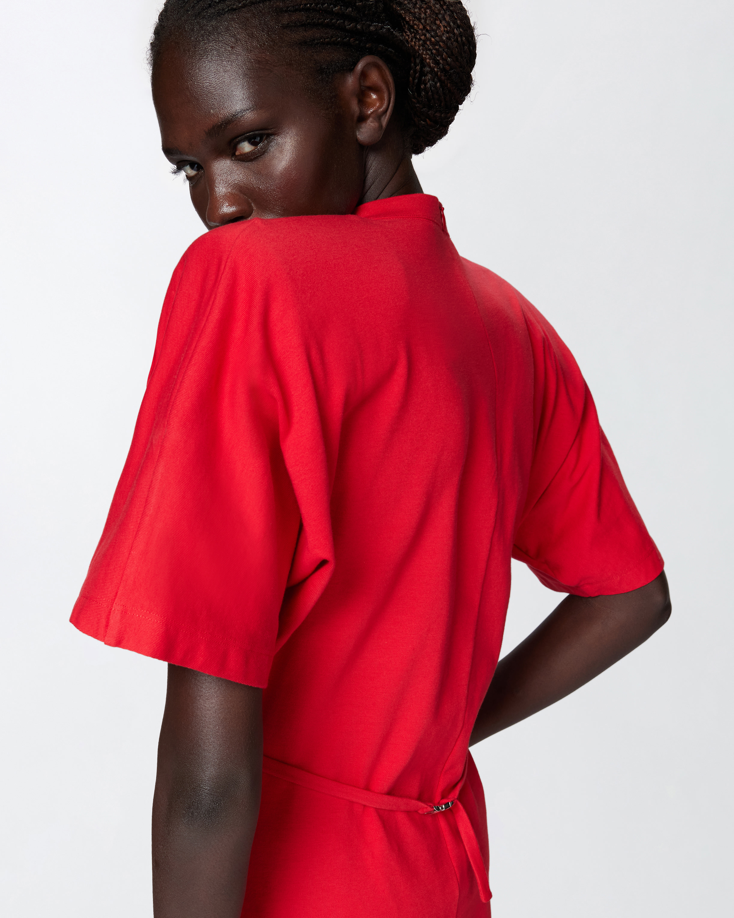 Tシャツ・カットソー PINKO Woman T-Shirt Red 105217A2M2 RA1 Short-sleeved T-shirt with padded shoulders PINKO → Shop Online