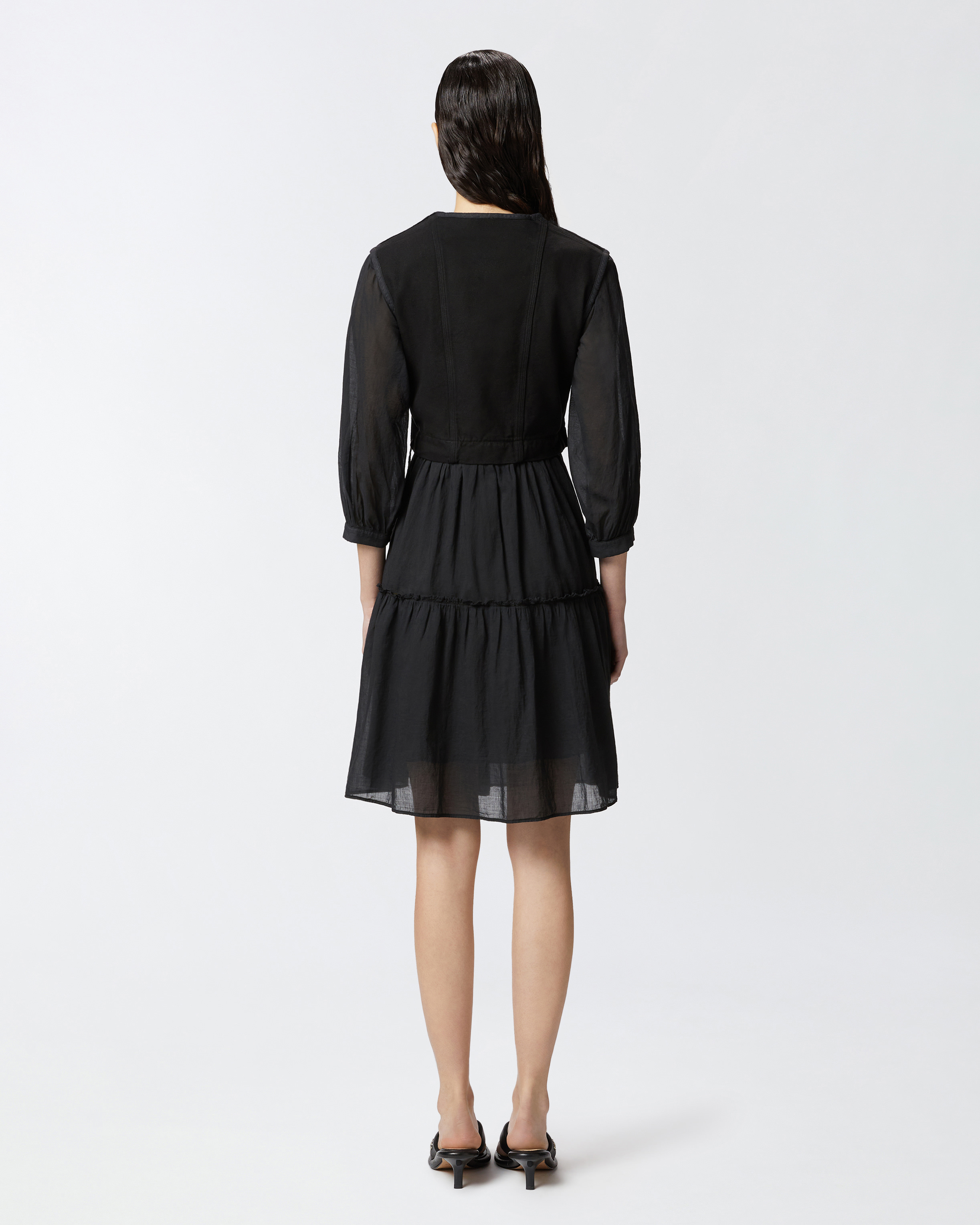 Pinko Two-piece Effect Mini Dress With Soft Skirt