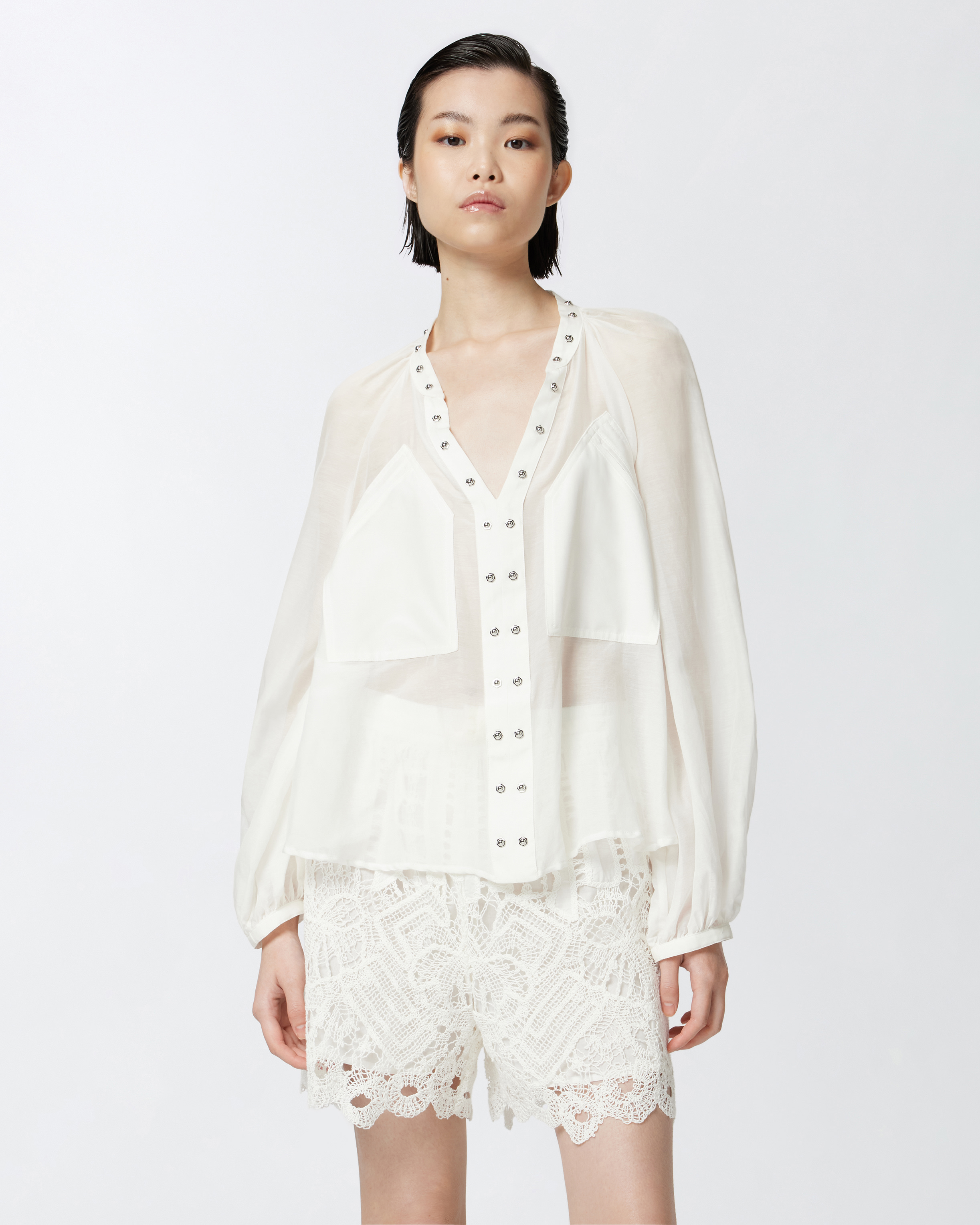 saya様　Merlette Sol blouse xs white Merlette Sol Top in White