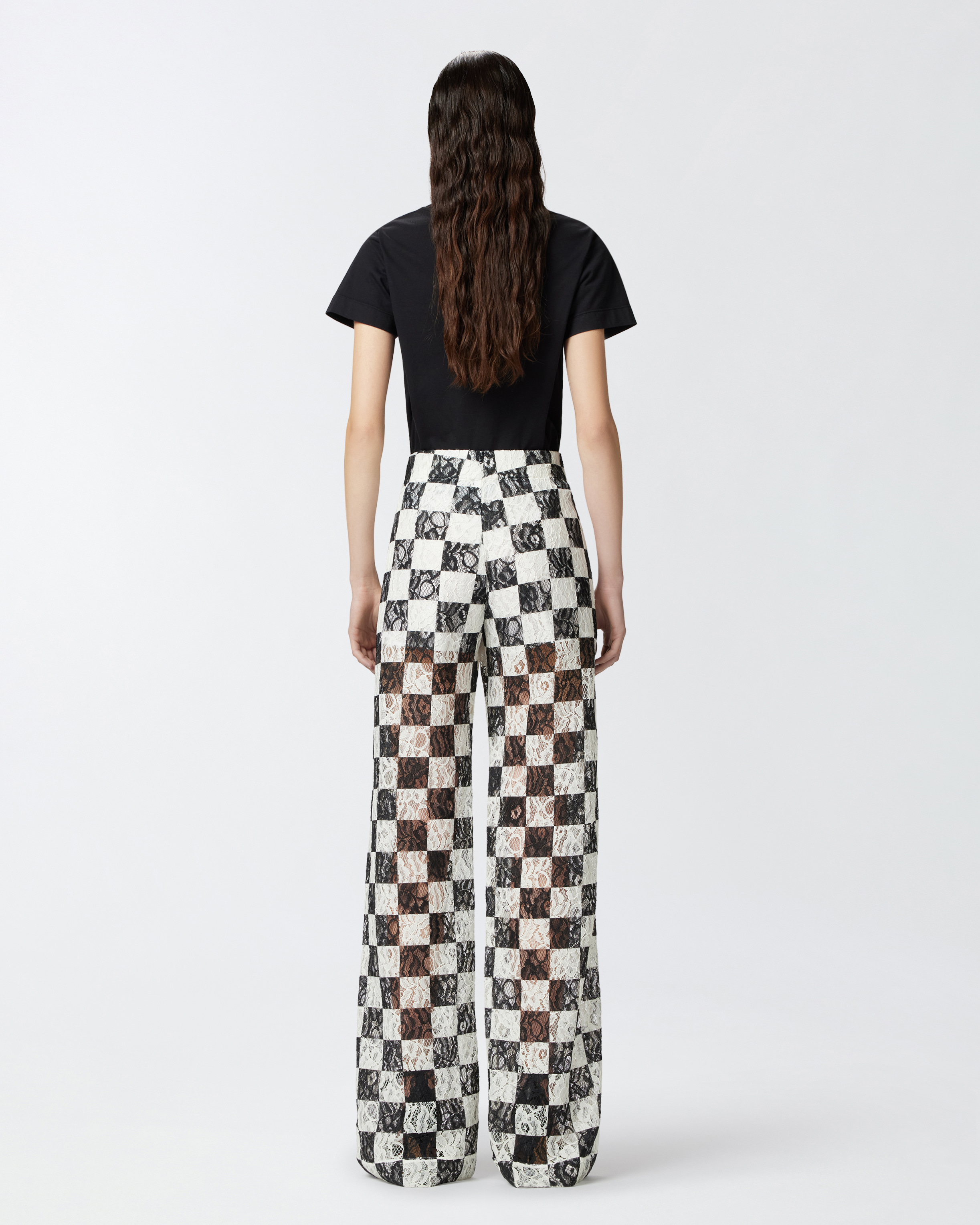Pinko Percy Pants In Bianco/nero