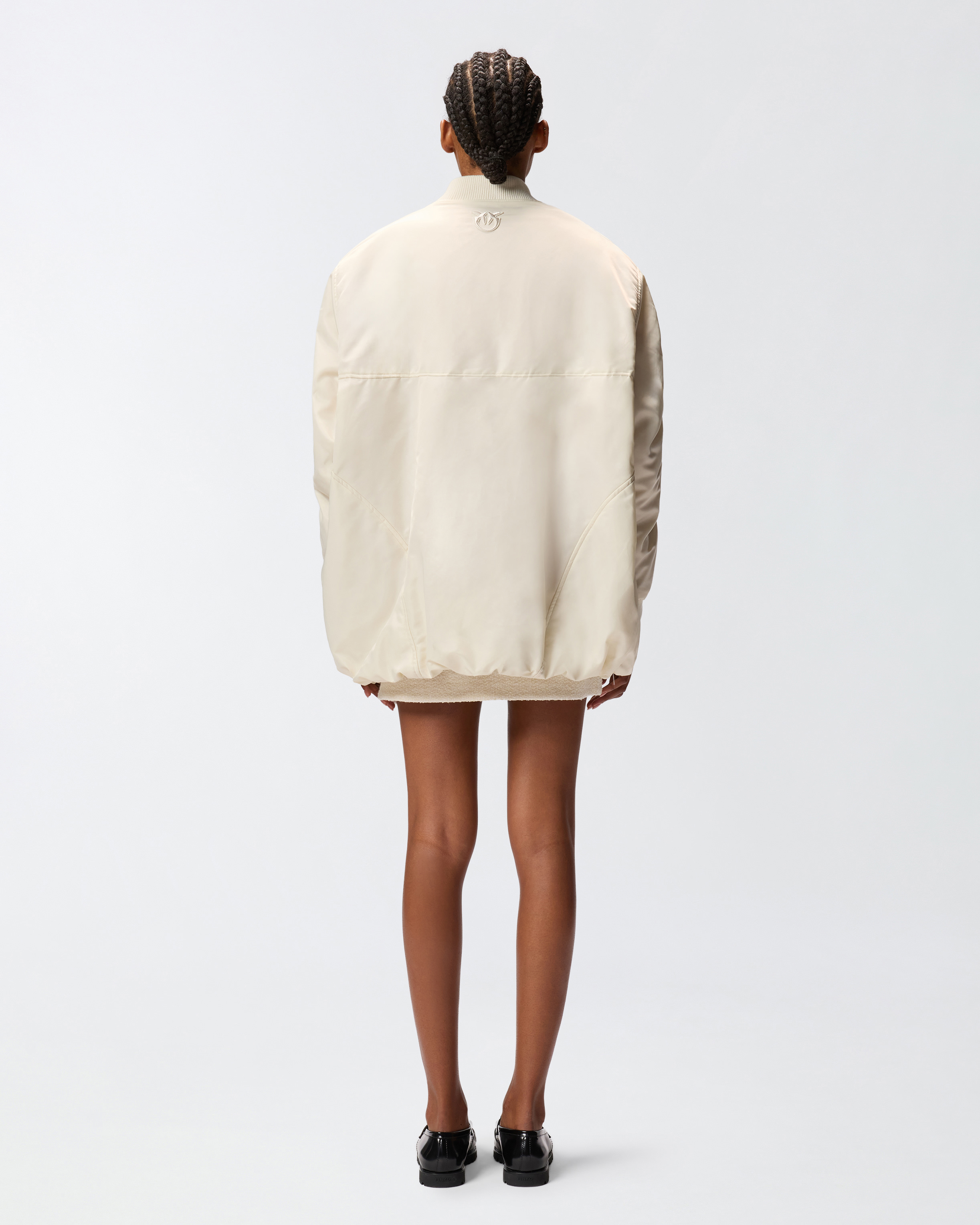 Bomber lungo in raso tecnico 2