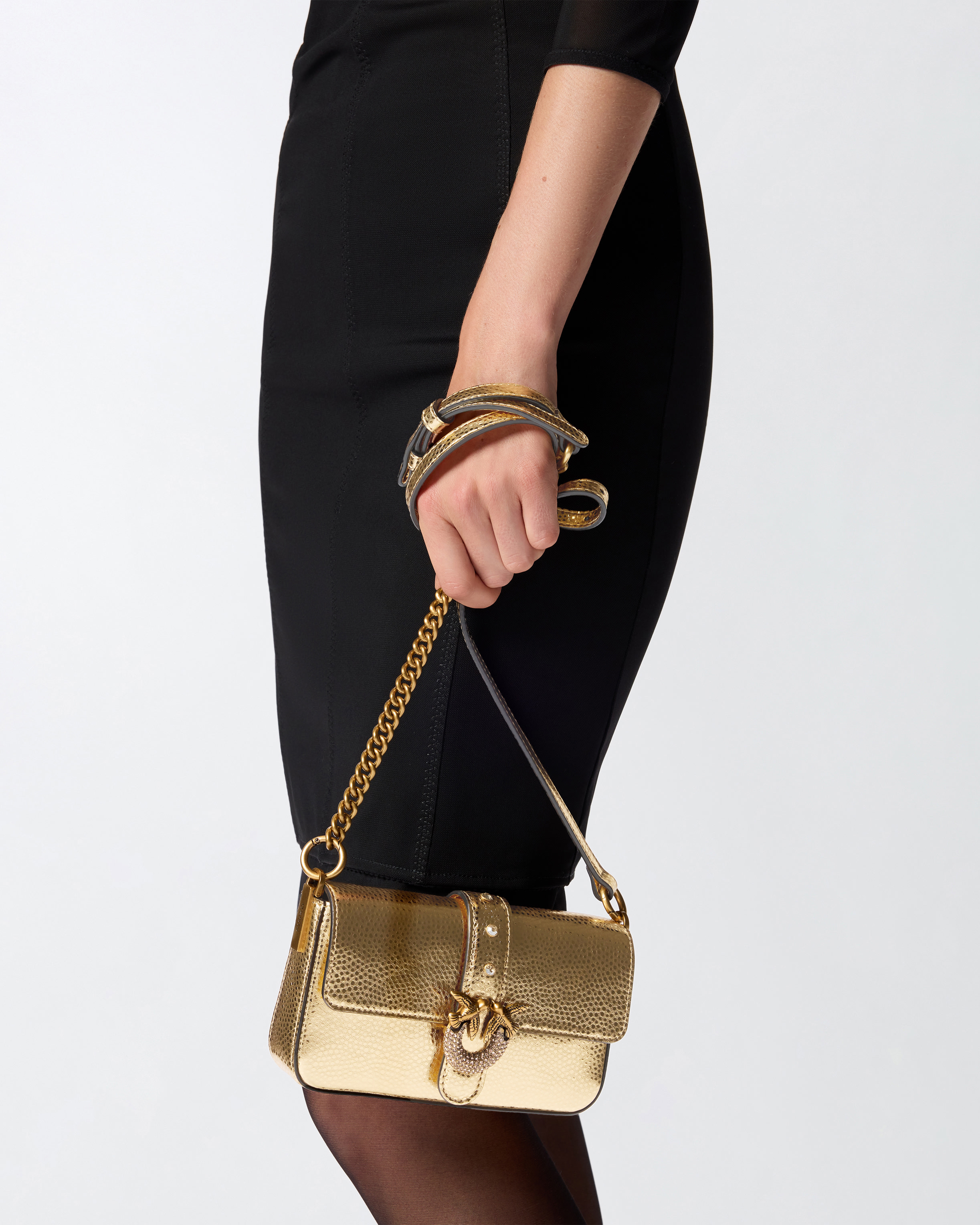 Сумка на плечо Baby Love Bag One Slouchy из ламинированной кожи 5