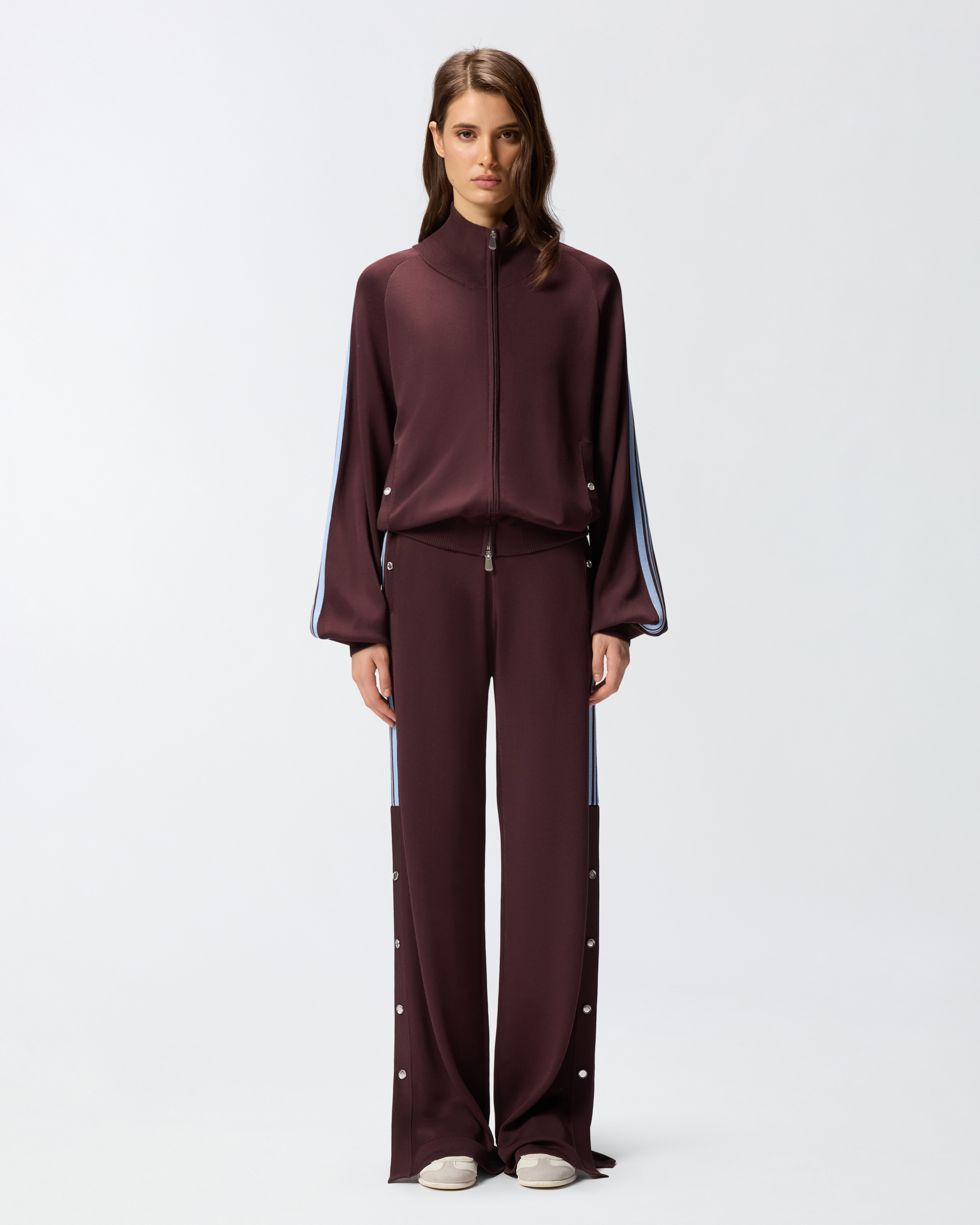 Pantalon de jogging avec logo Love Birds - Bordeaux, Rouge - large | Pinko 