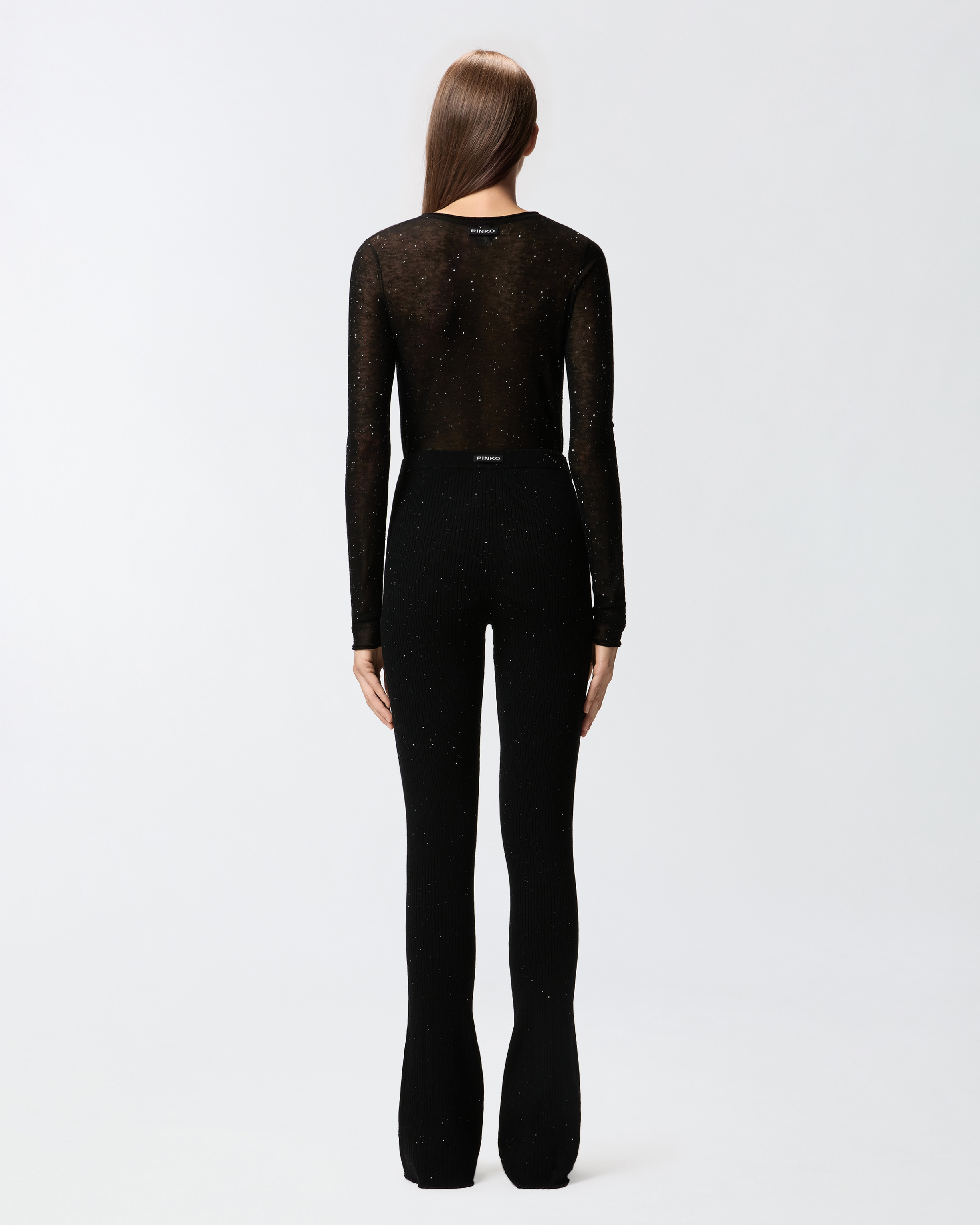 T-shirt à col rond à paillettes 2