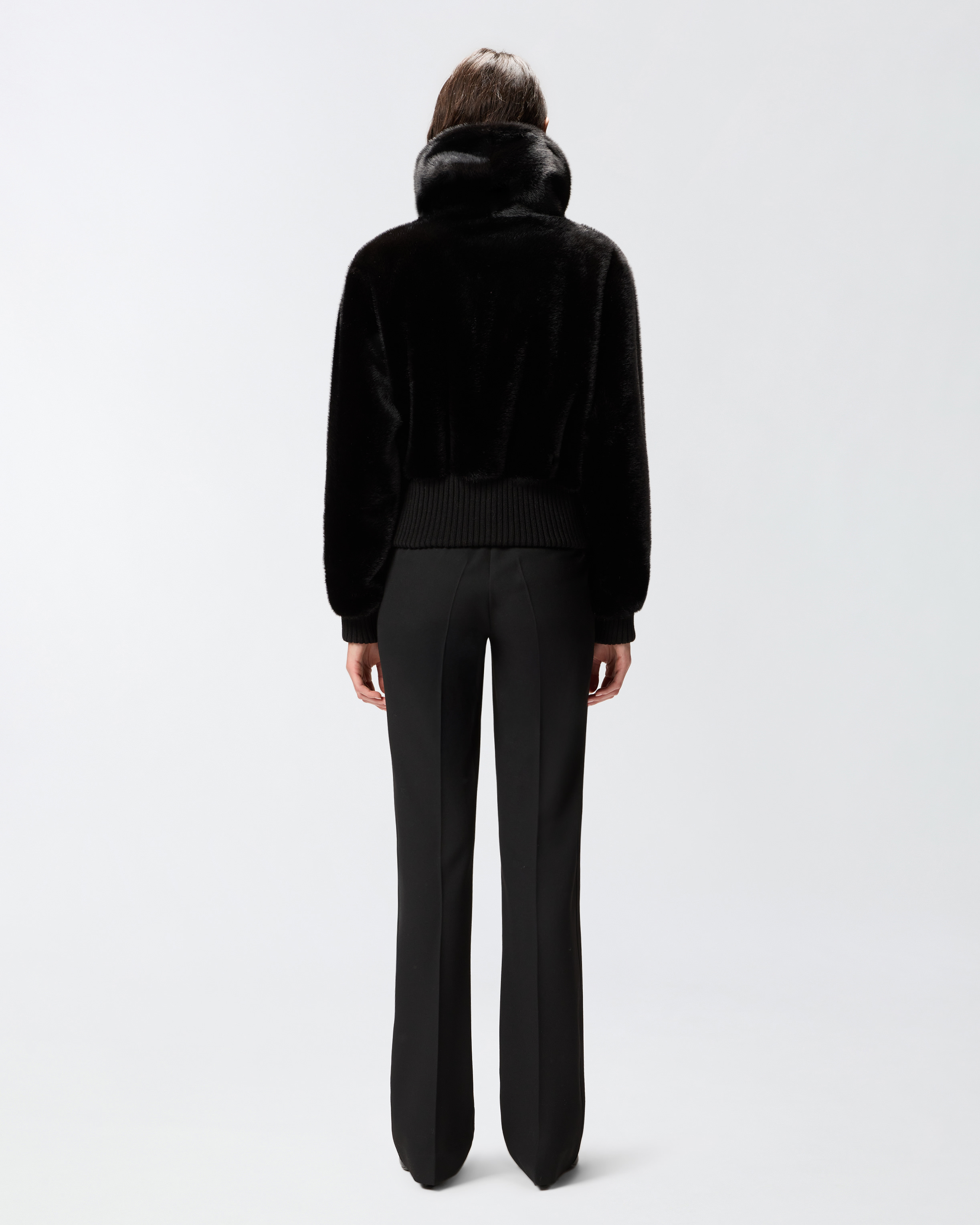 Bomberjacke aus Stoff mit Pelzeffekt 2