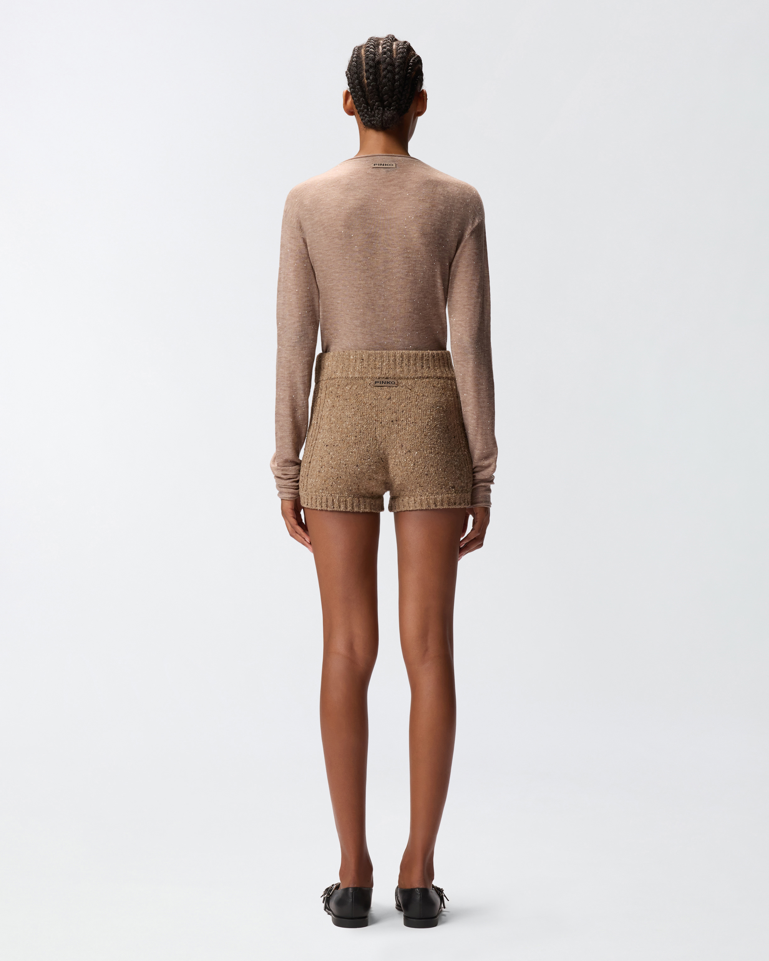 Jersey con cuello de pico y lentejuelas 2