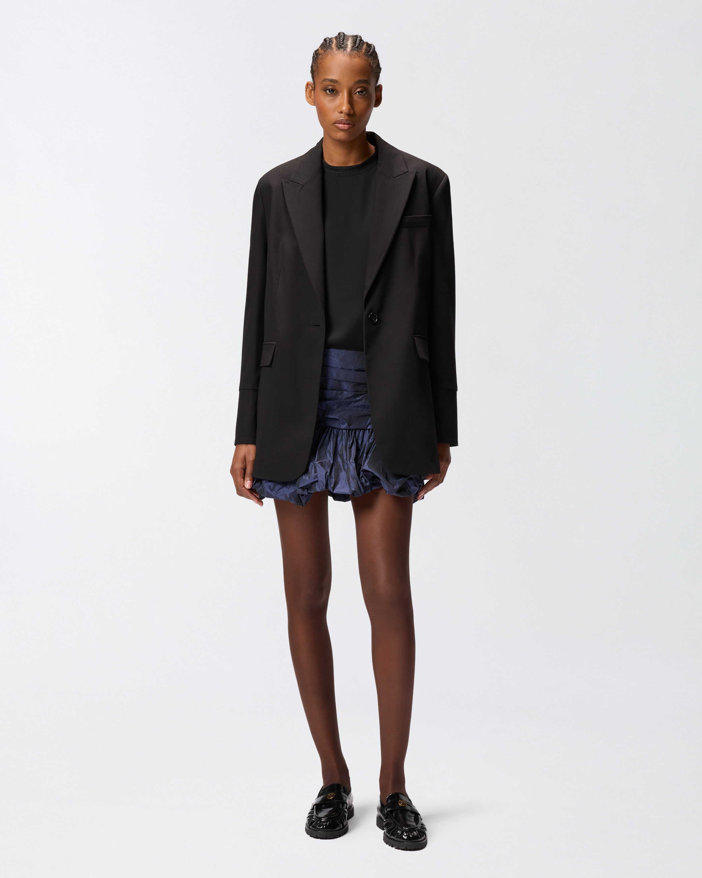 Mini-jupe boule - Bleu - large | Pinko 