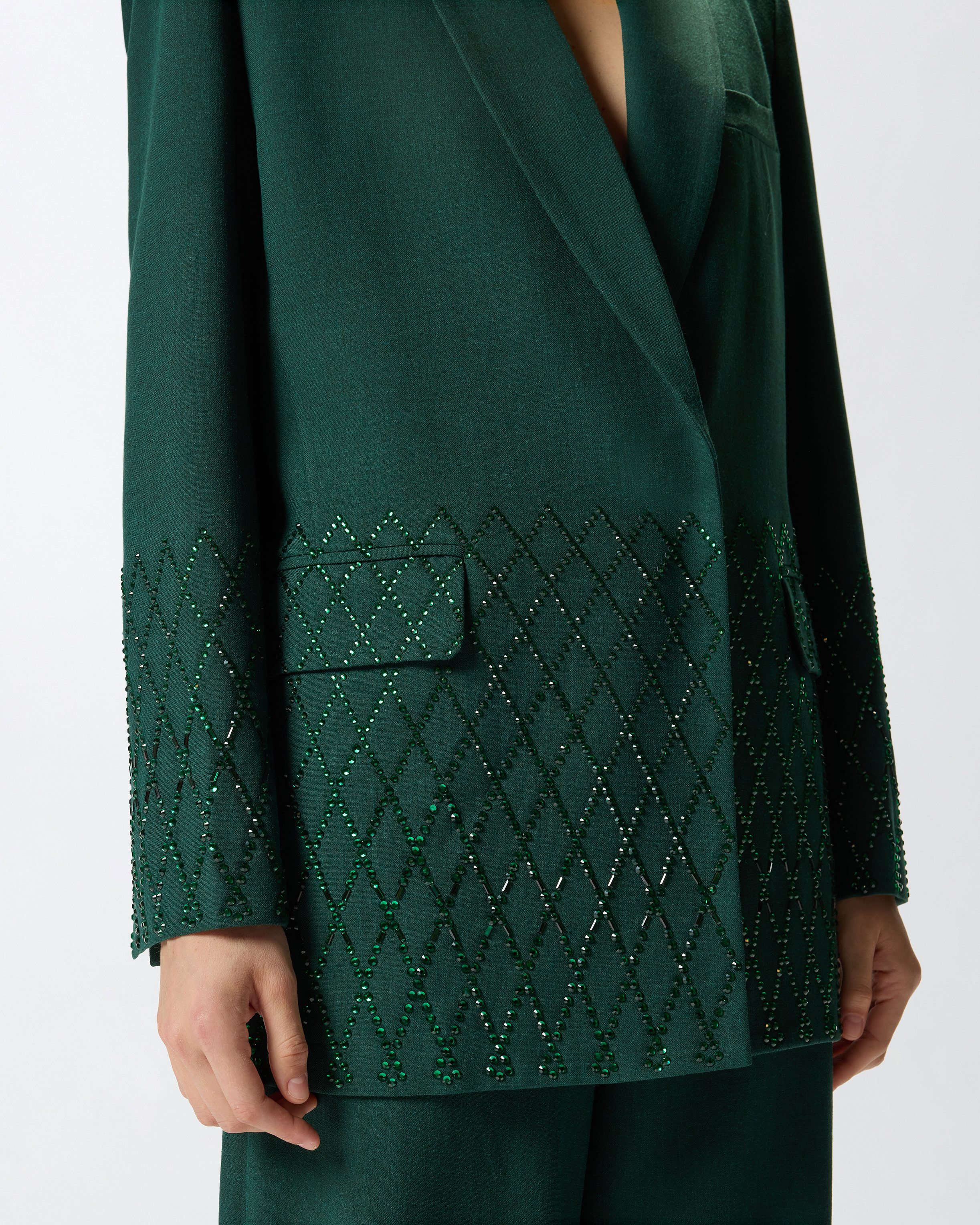 Oversized blazer with rhinestones PINKO → Shop Online