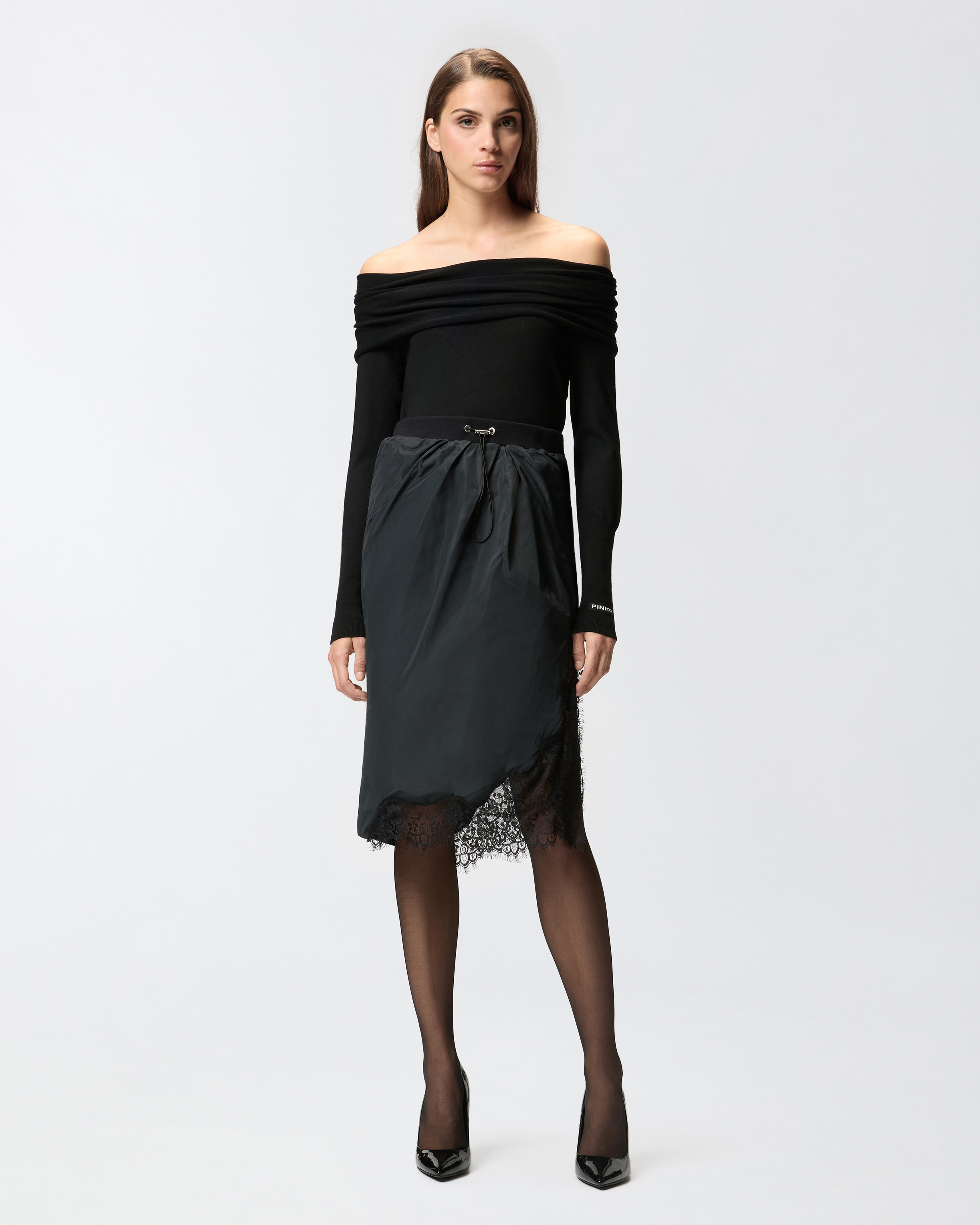 Pull à col châle 1