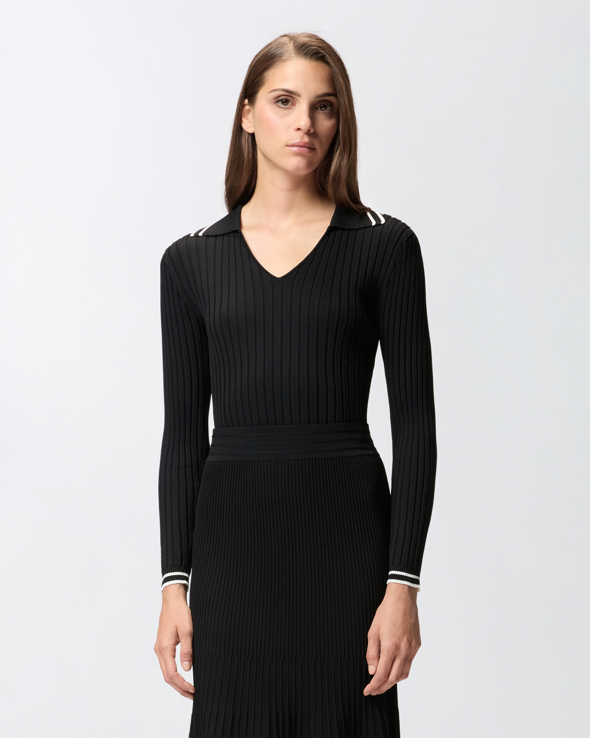 Maglia stile polo - Nero - large | Pinko 