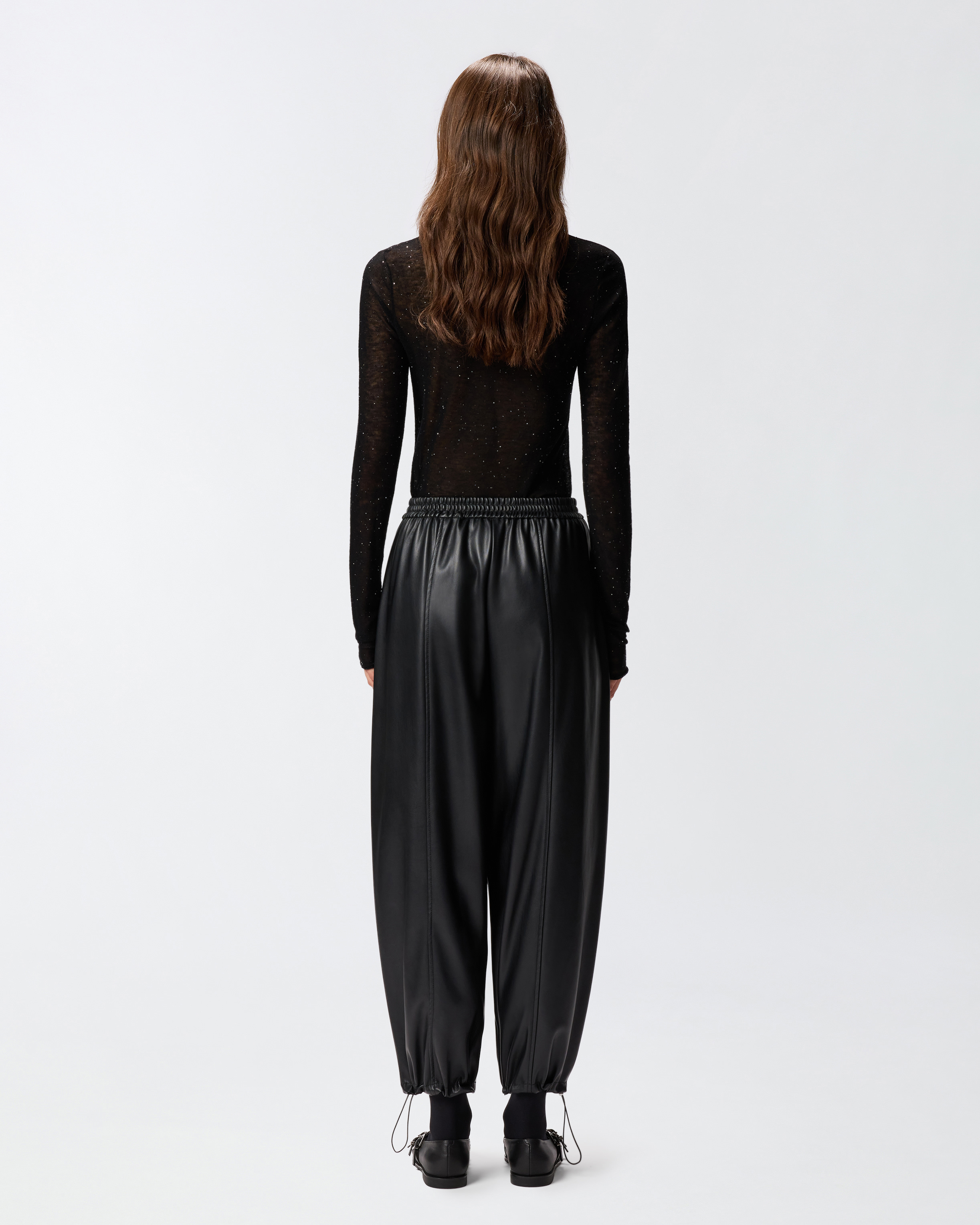 Брюки-баллоны из искусственной кожи 2