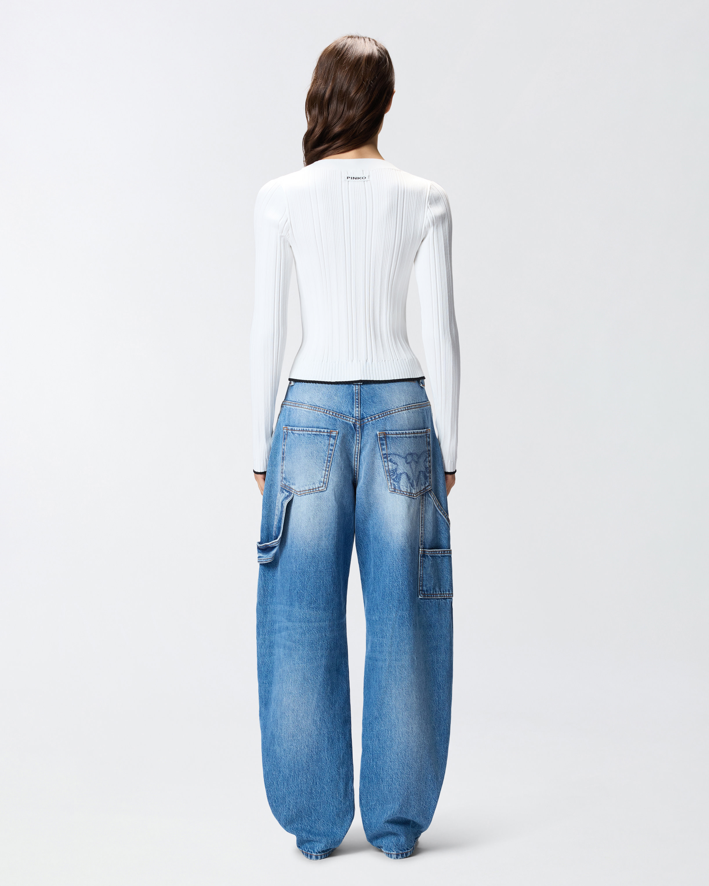 细罗纹 V 领开衫 2