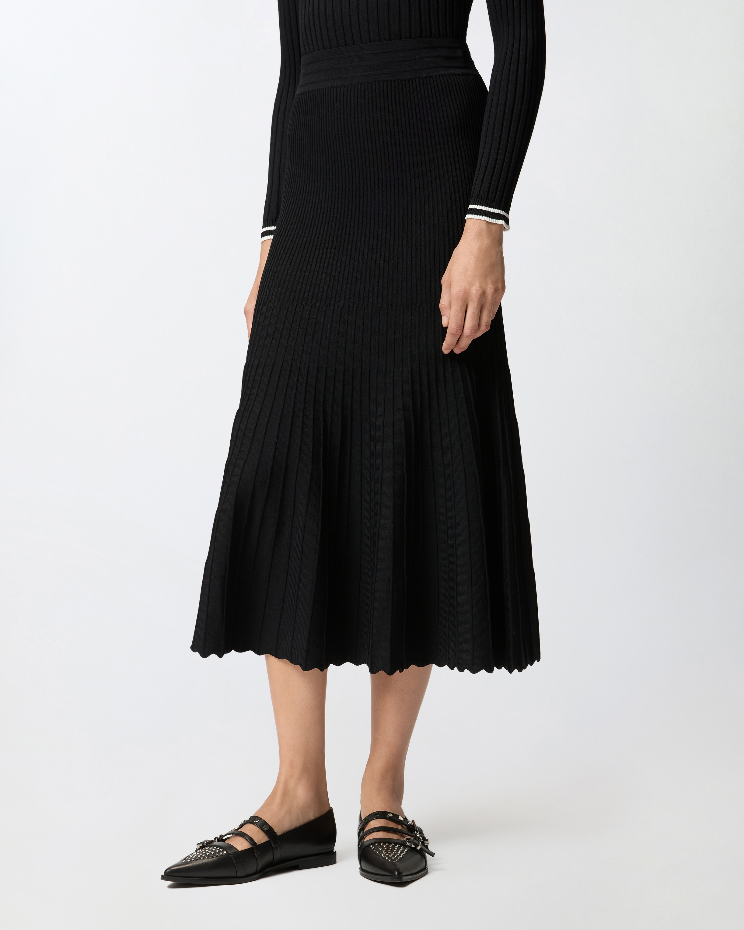 Gonna midi plissettata 1