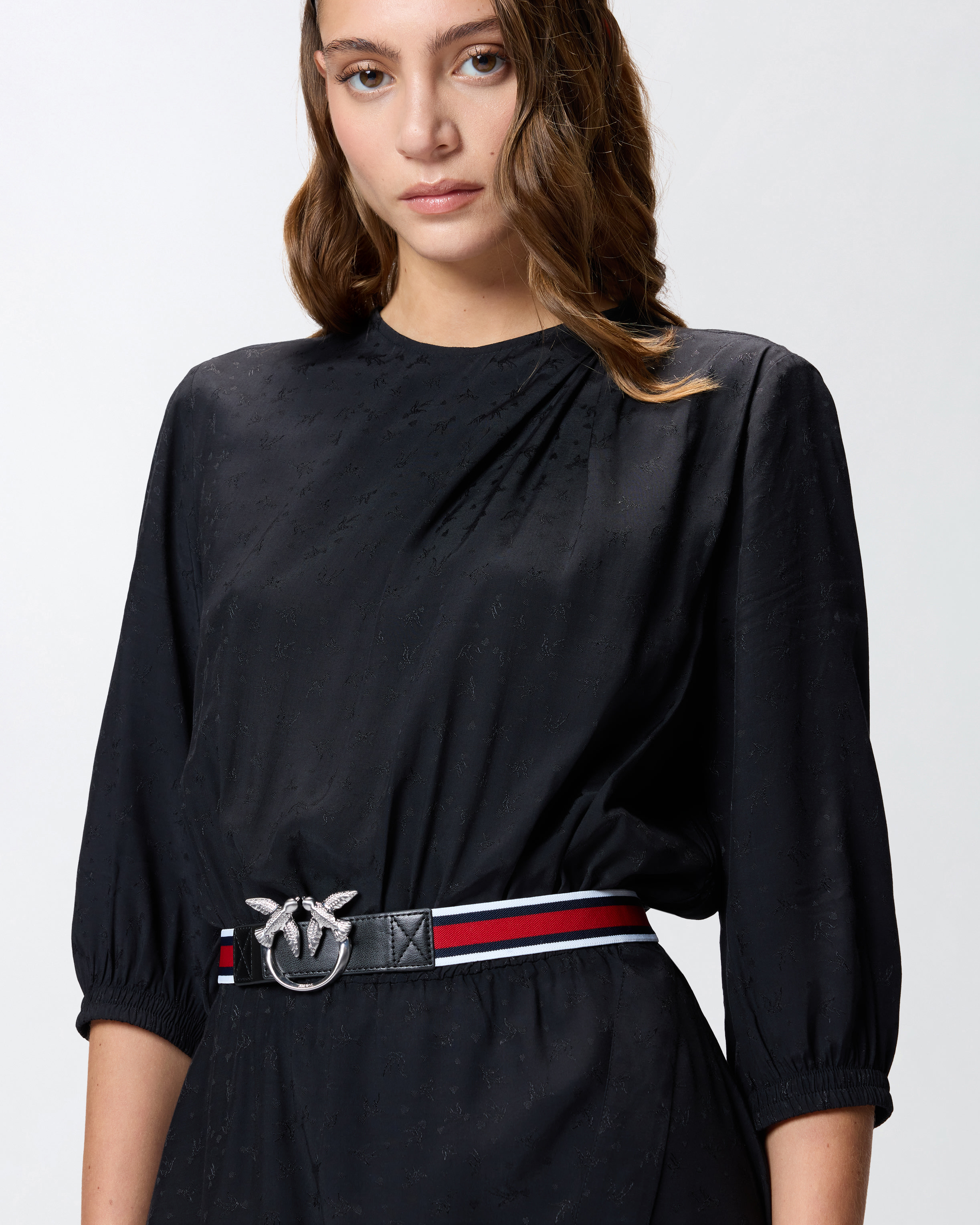 提花粘胶连衣裙 3