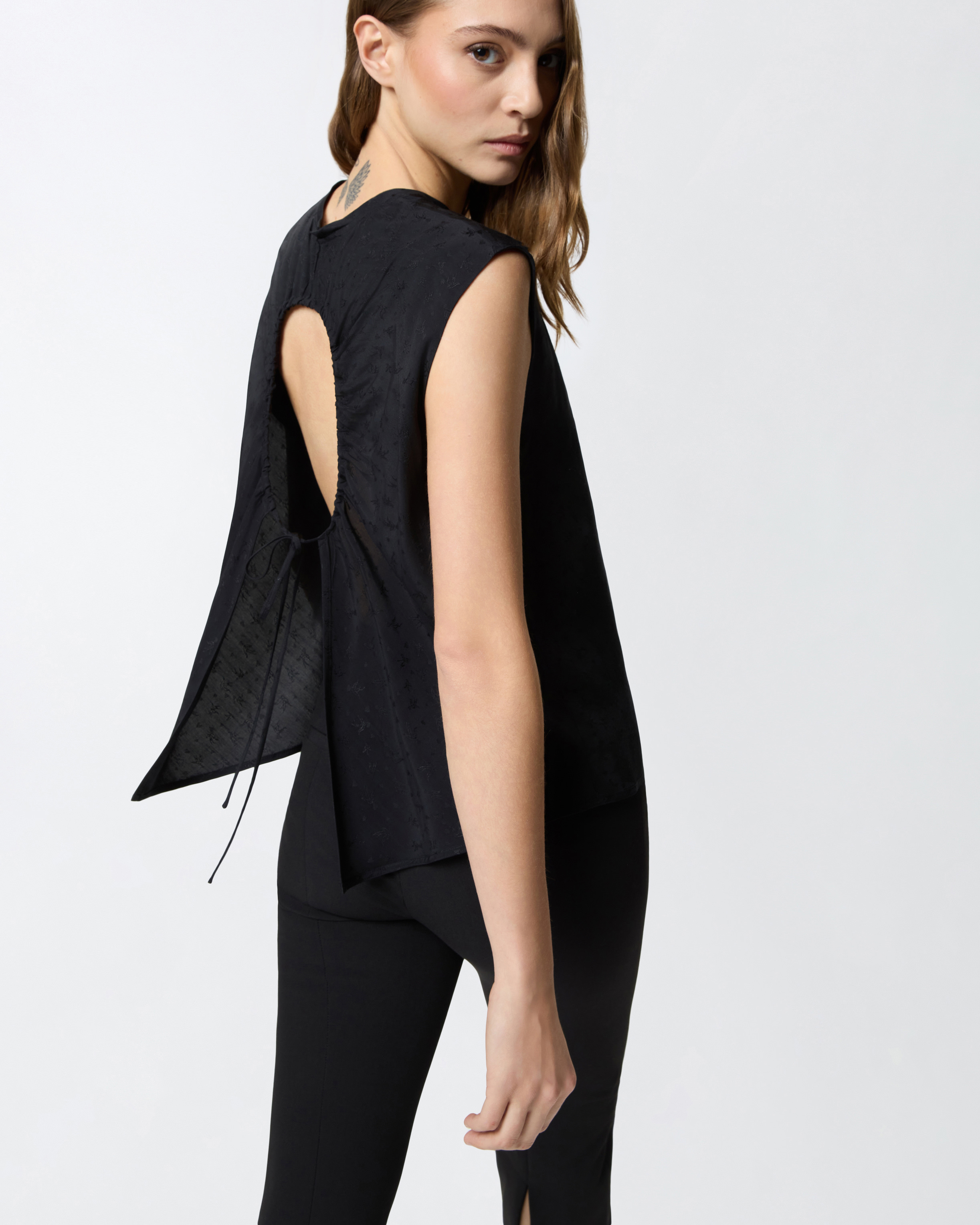 Top aus Jacquard-Viskose 3