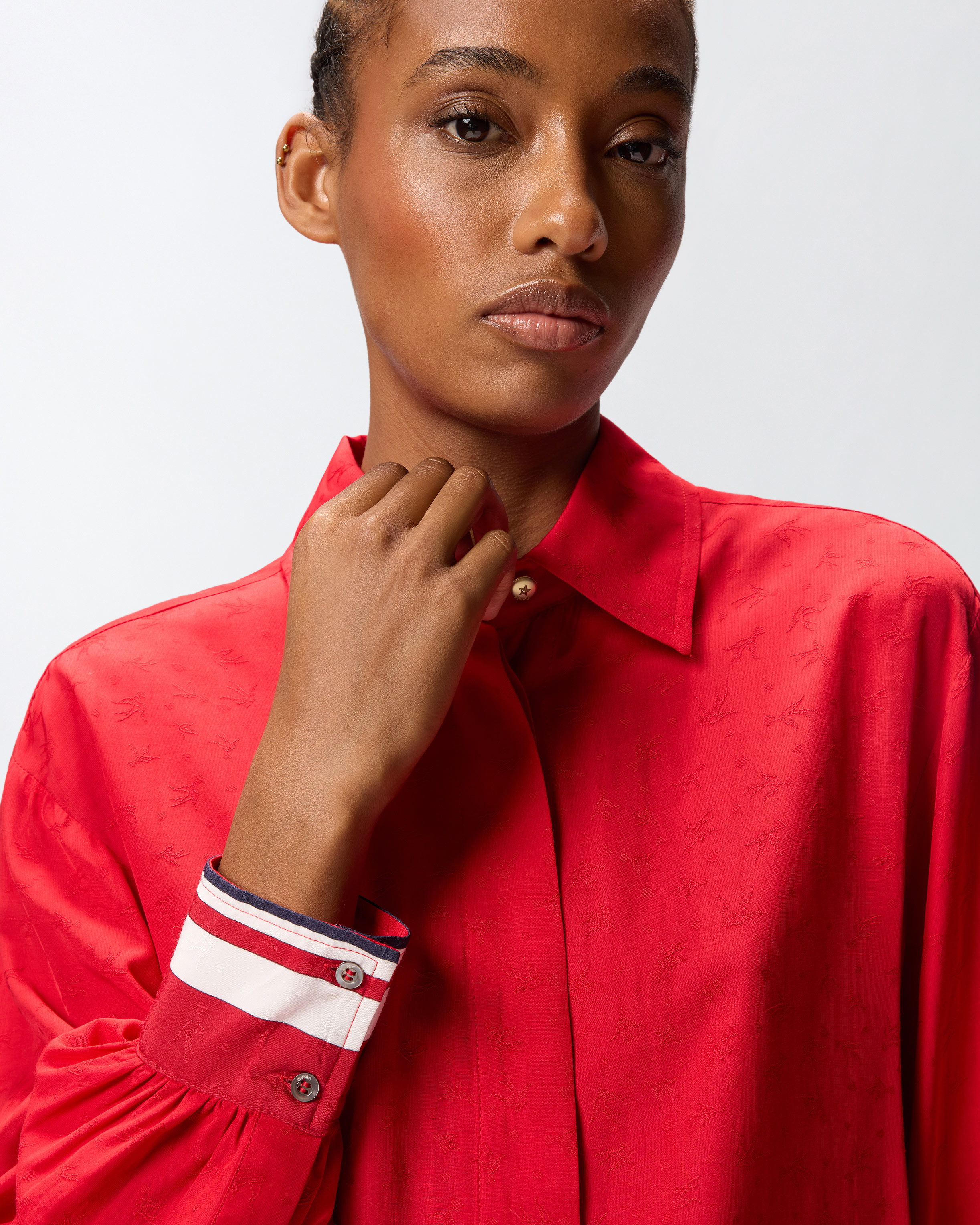 Chemise classique en jacquard de viscose 3