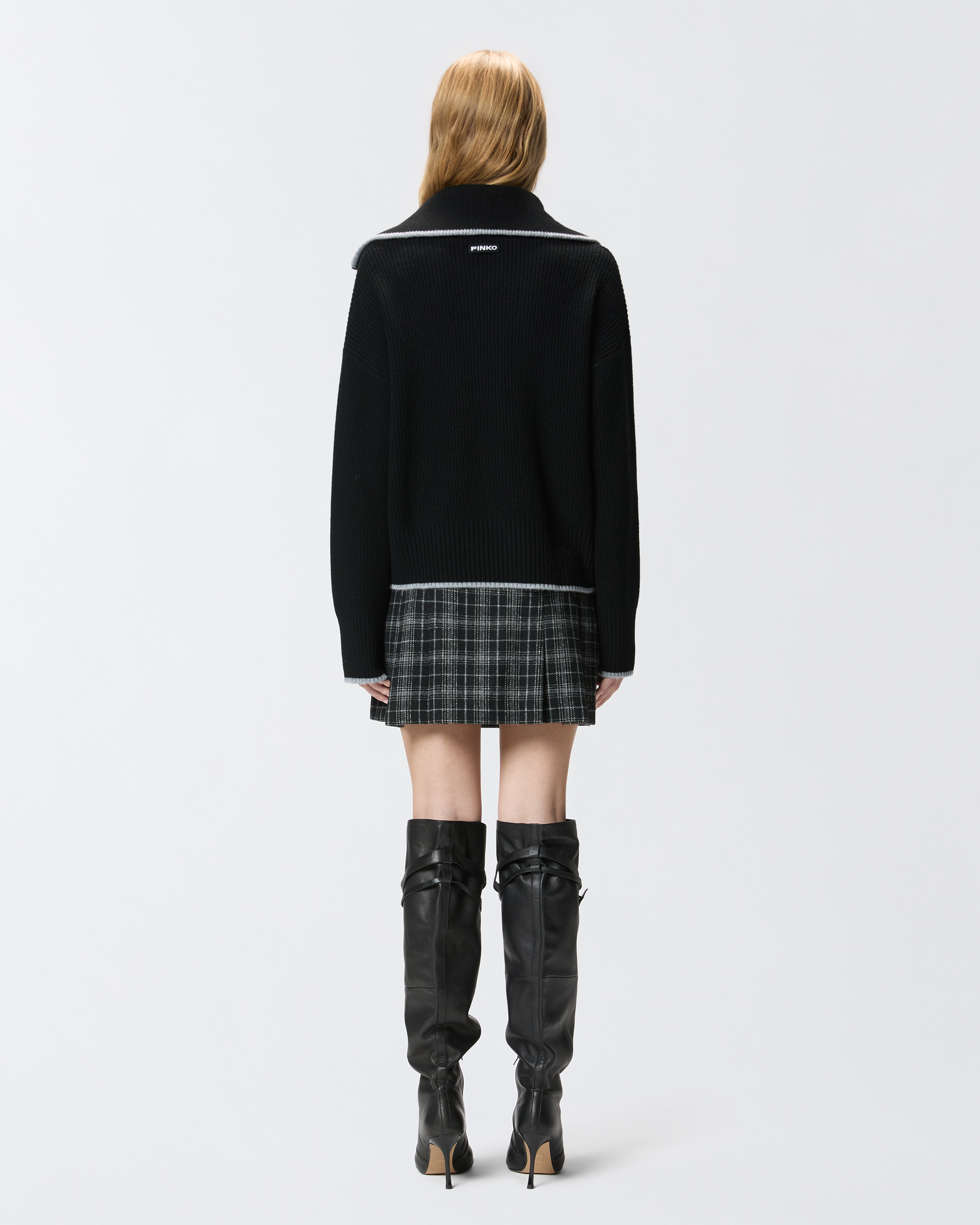 Pullover aus Wolle und Kaschmir mit Reißverschluss 2