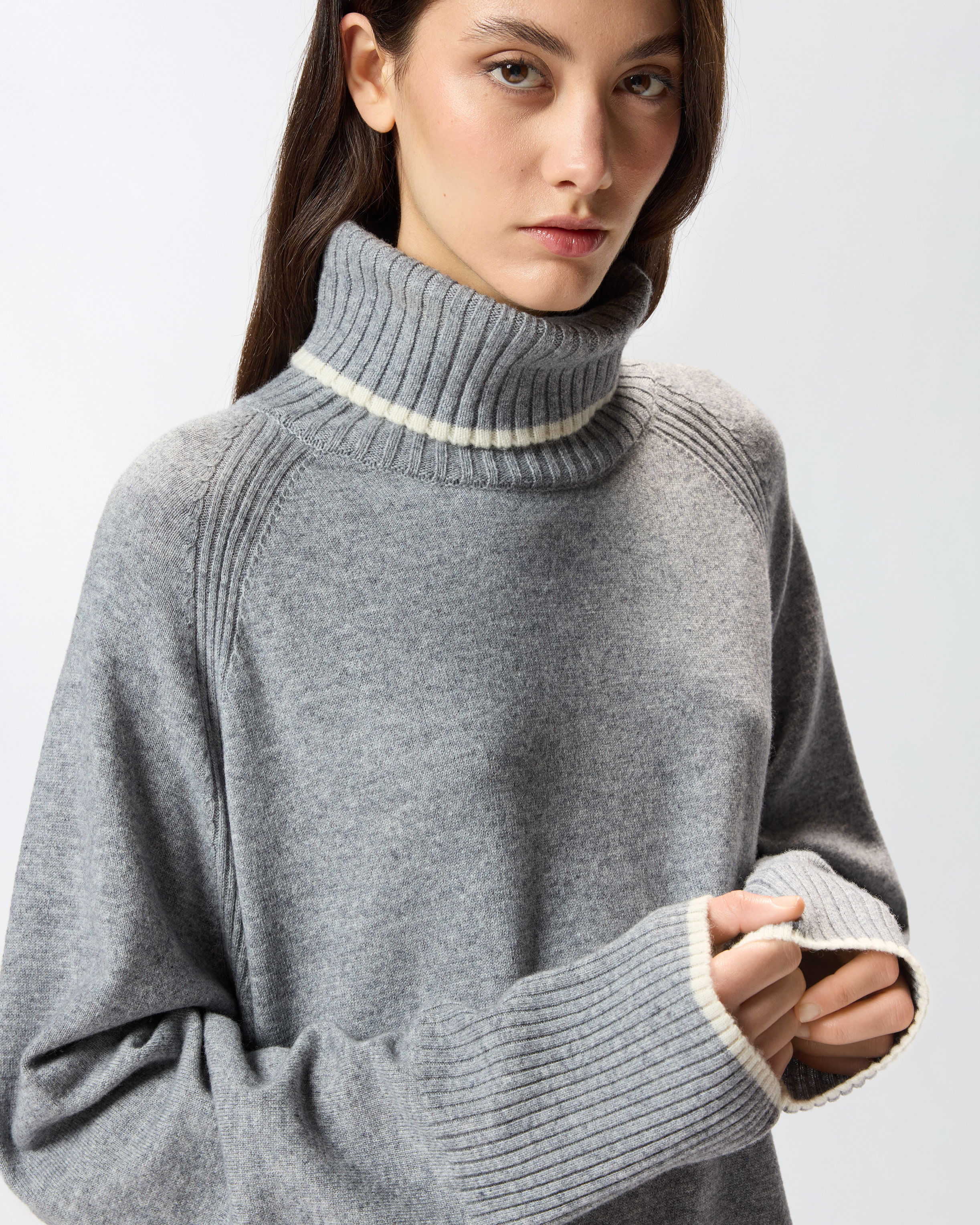 高领针织短款连衣裙 3