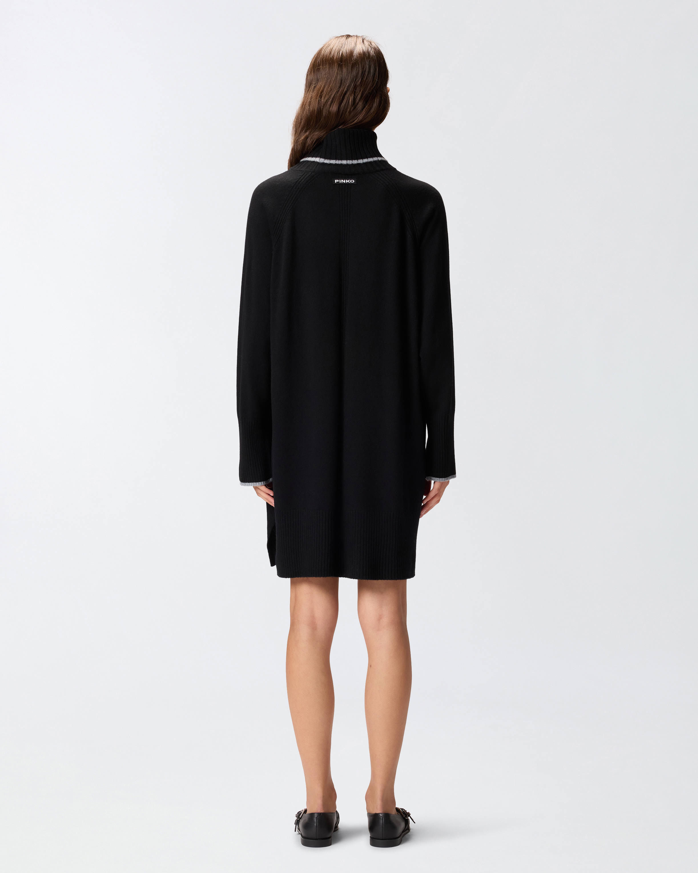 高领针织短款连衣裙 2