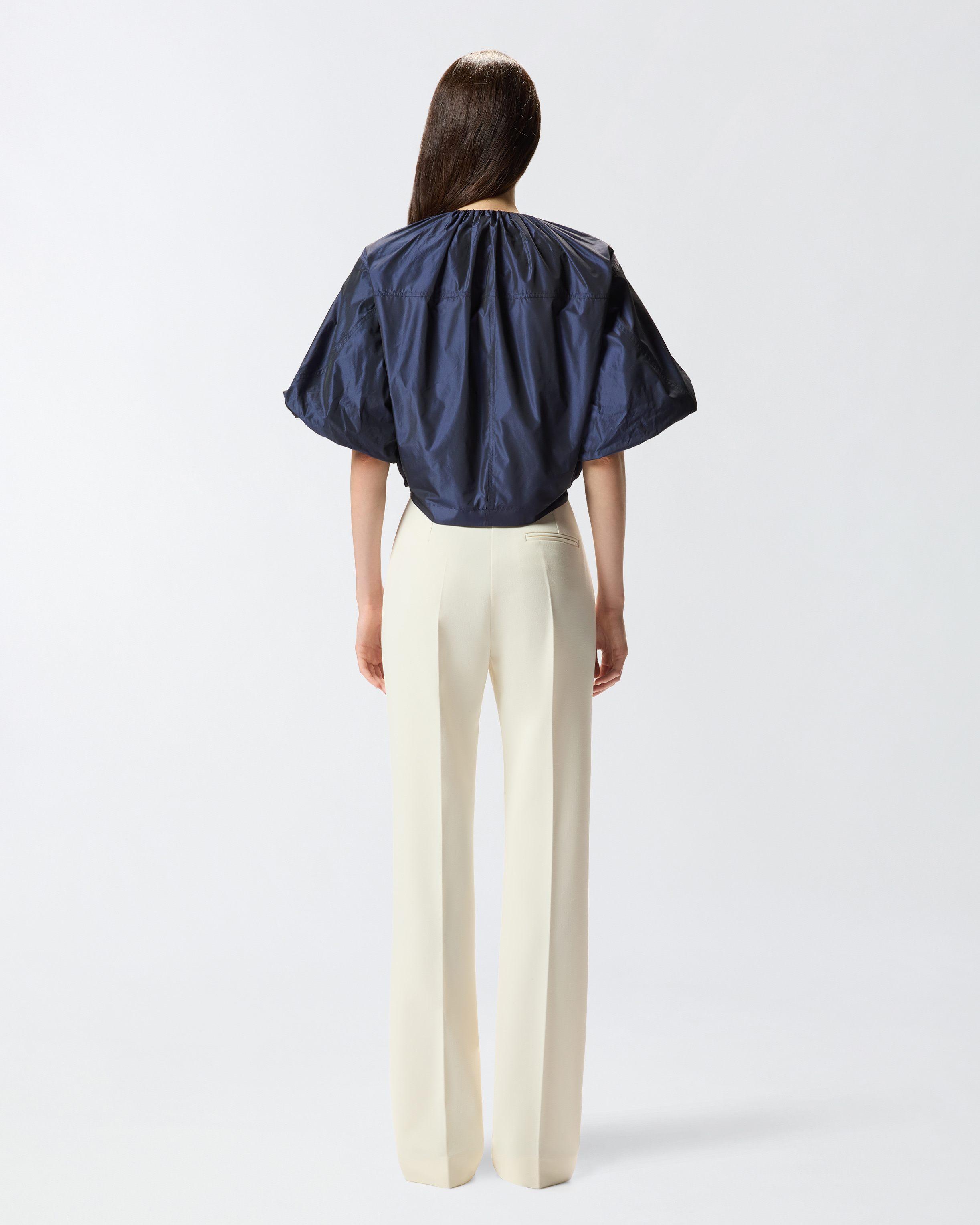 Pinko Puffed Bomber Jacket In Blue