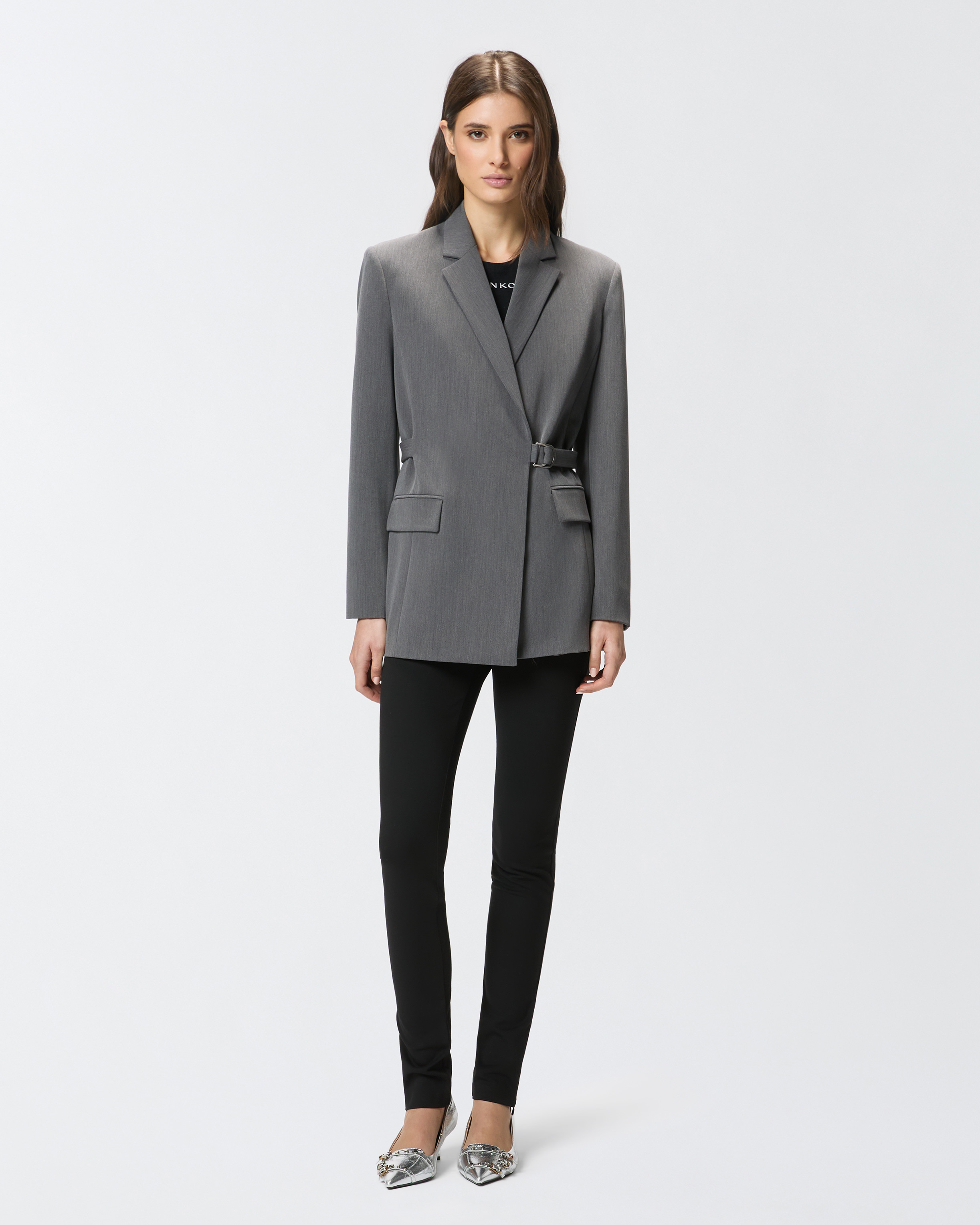 高腰紧身裤 - 黑色 - large | Pinko 