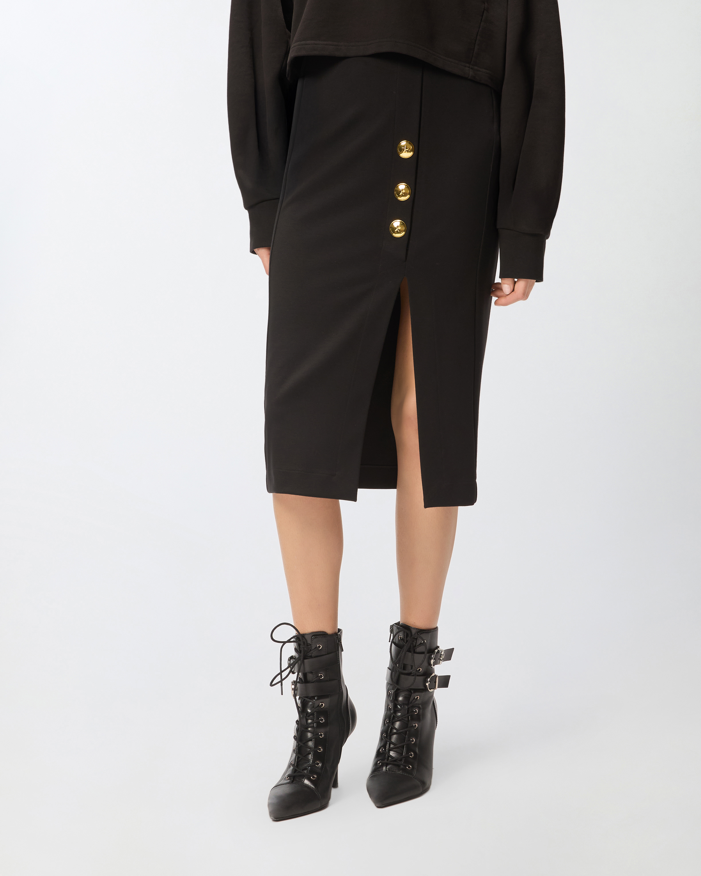 Falda lápiz en punto roma 1