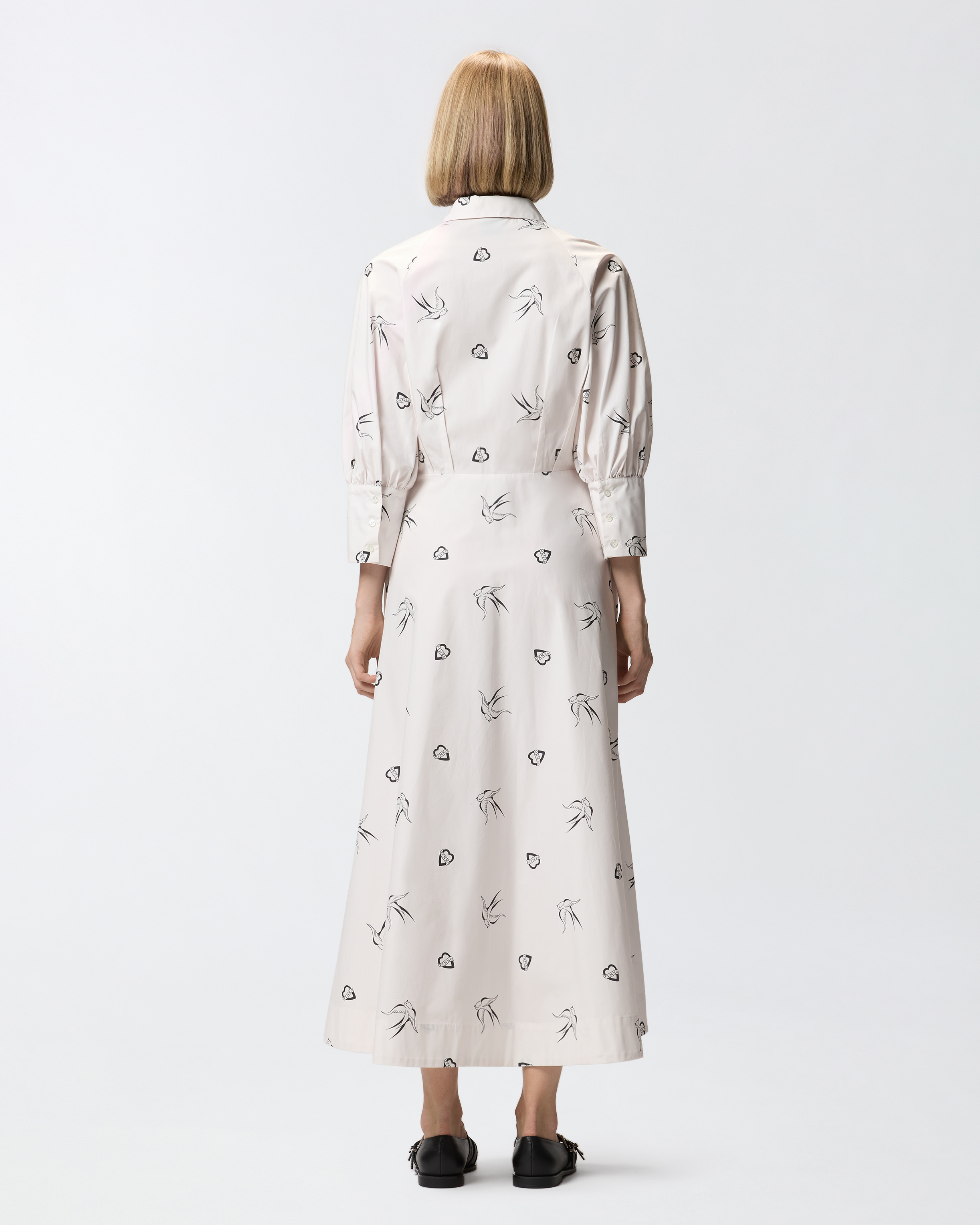 Vestido camisero estampado tatuaje 2