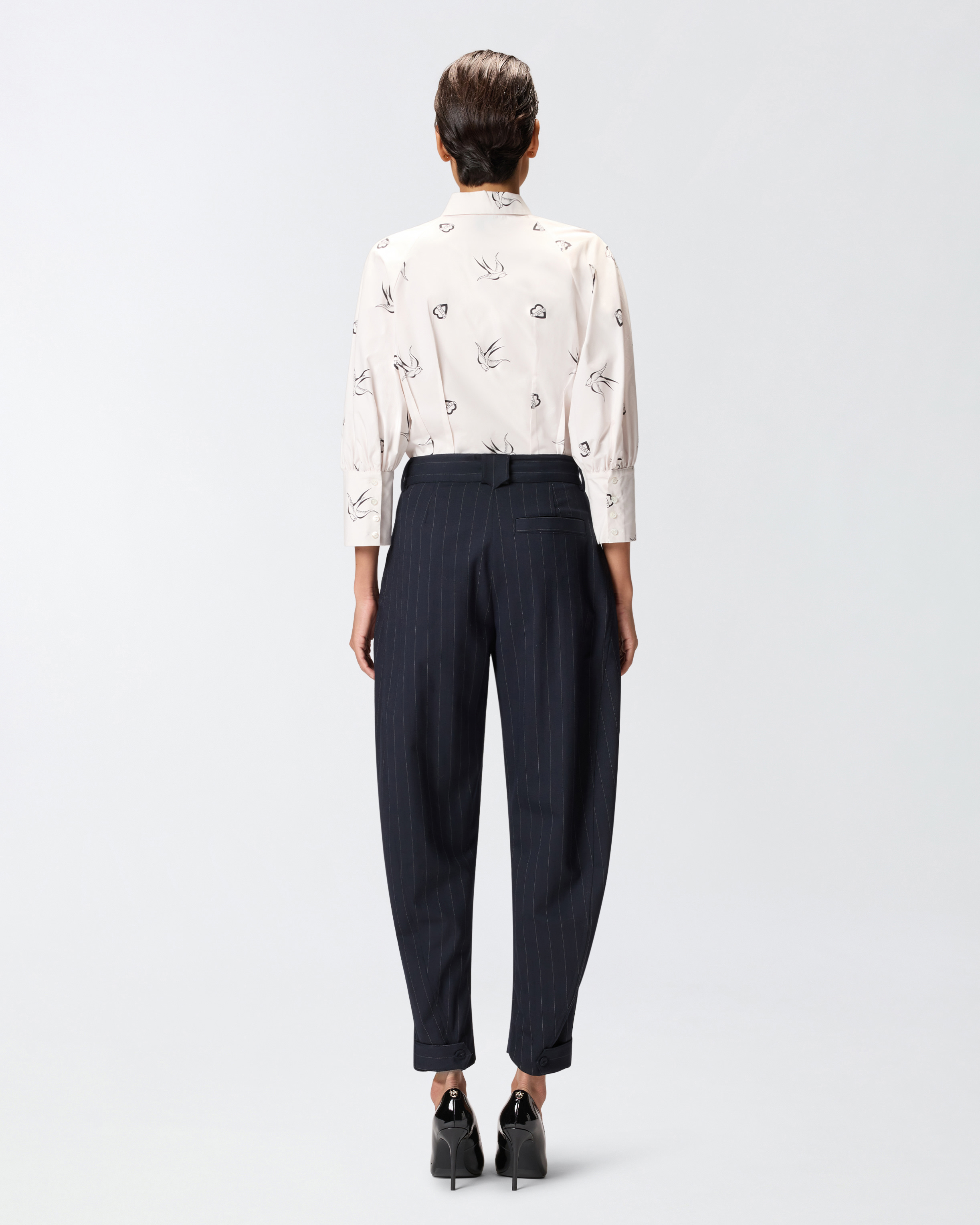 Bluse aus Popeline mit Allover-Print 2