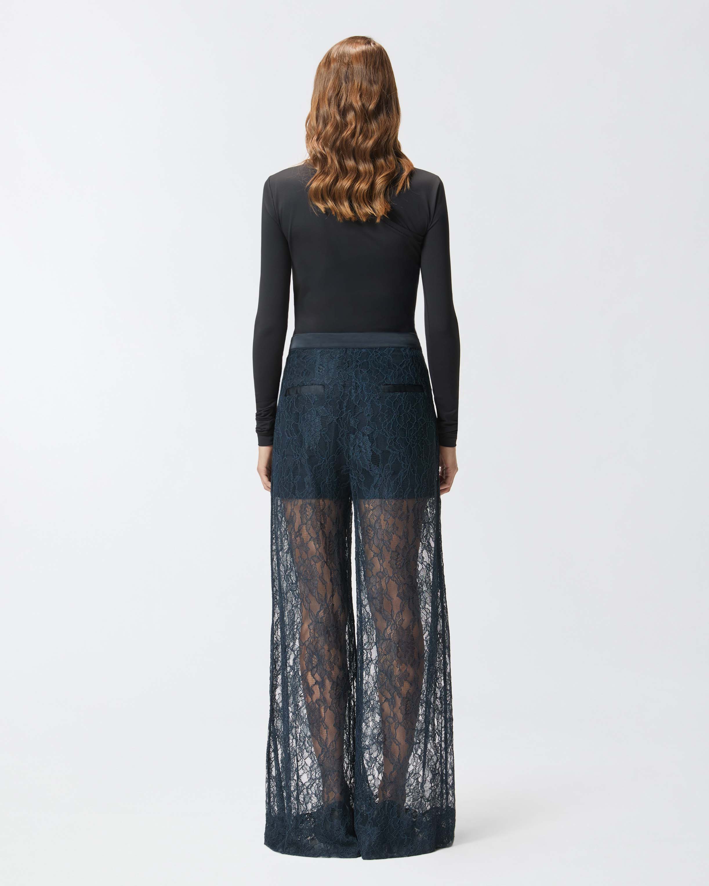 Wide-leg lace trousers 2