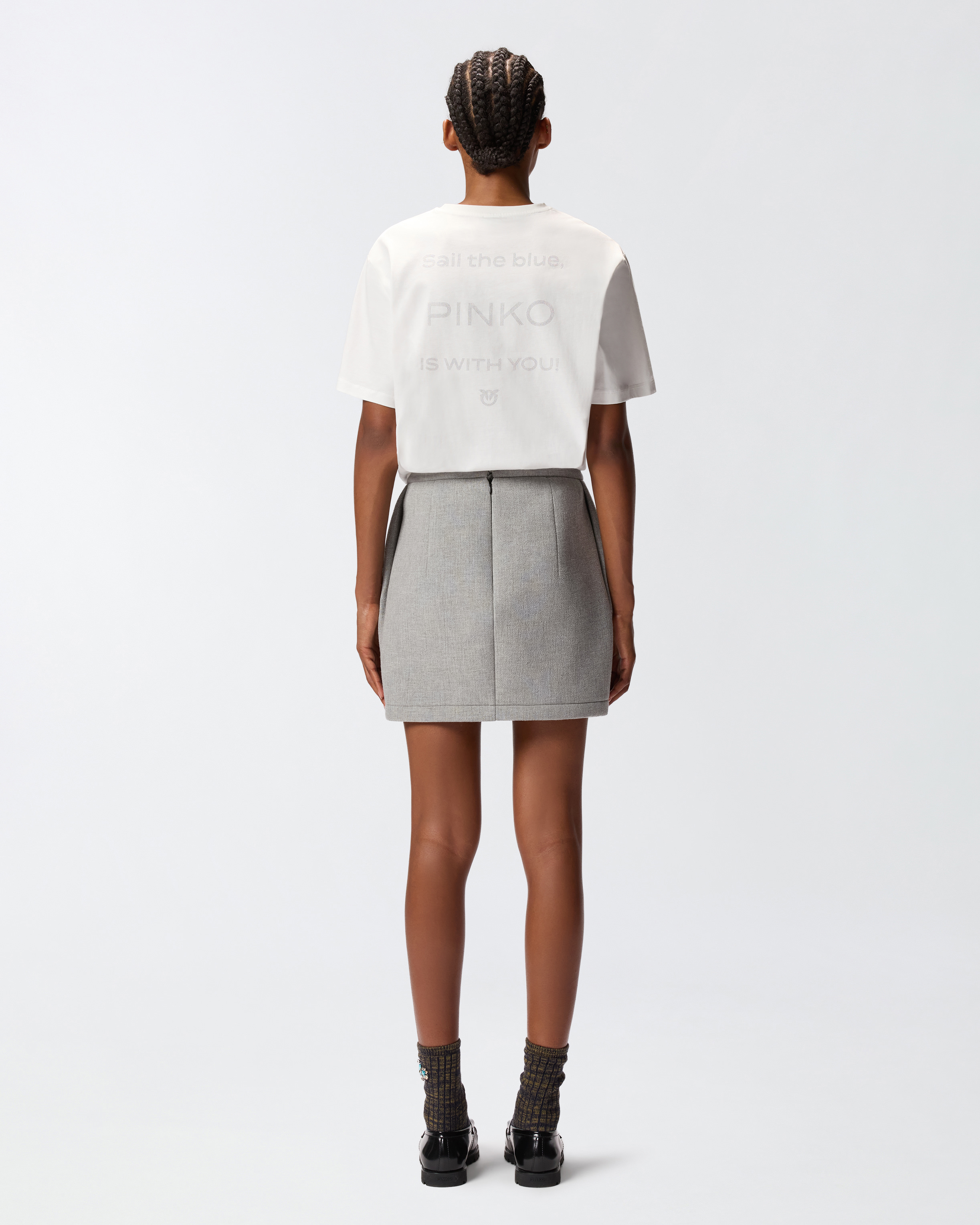 Rhinestone logo T-shirt 2