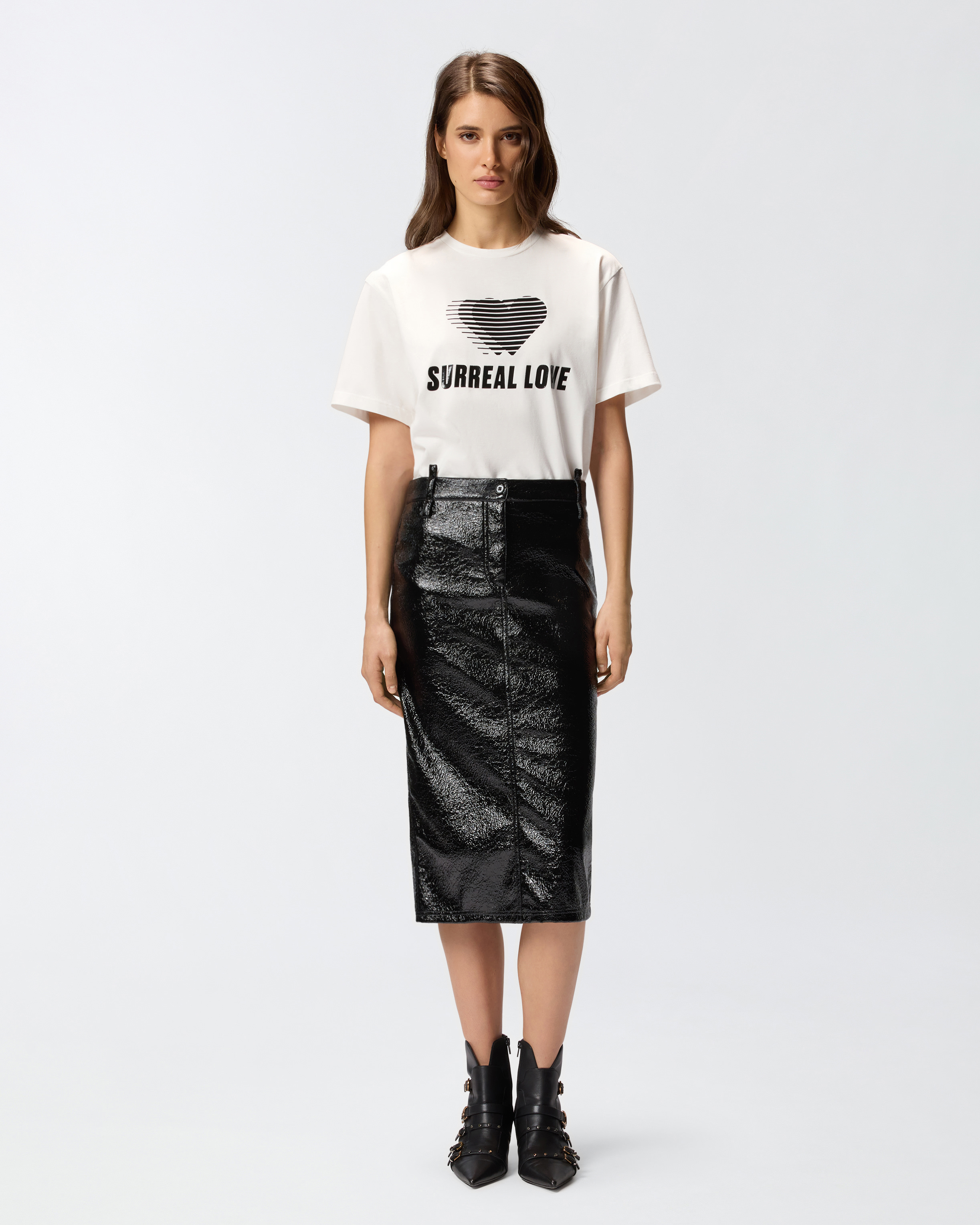 Pinko T-shirt With Print In White
