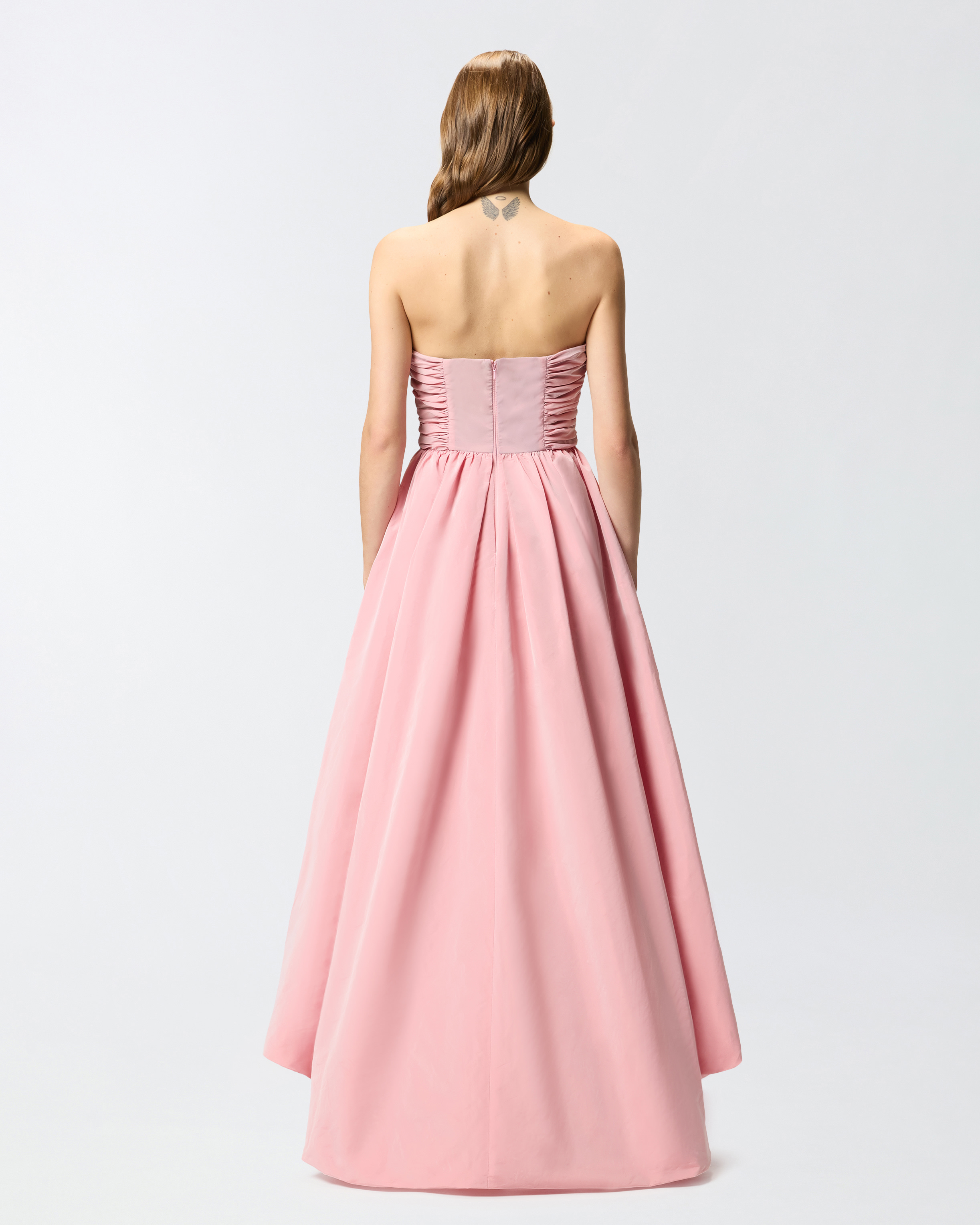 Elegantes langes Kleid aus Taftstoff 2