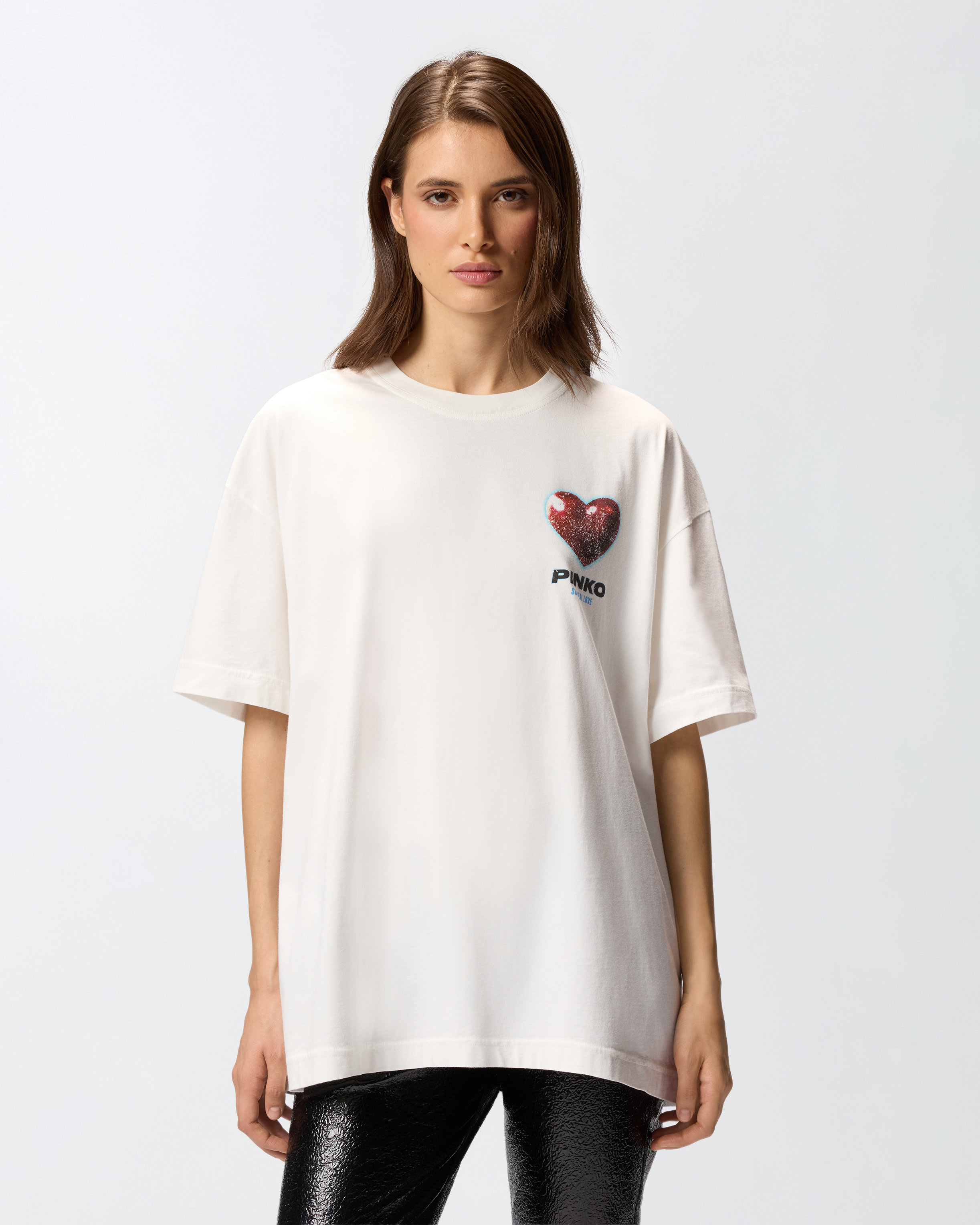 Tシャツ・カットソー PINKO 'Dylan' T-shirt Red PINKO 'Dylan' T-shirt Red (PINKO/Tシャツ・カットソー