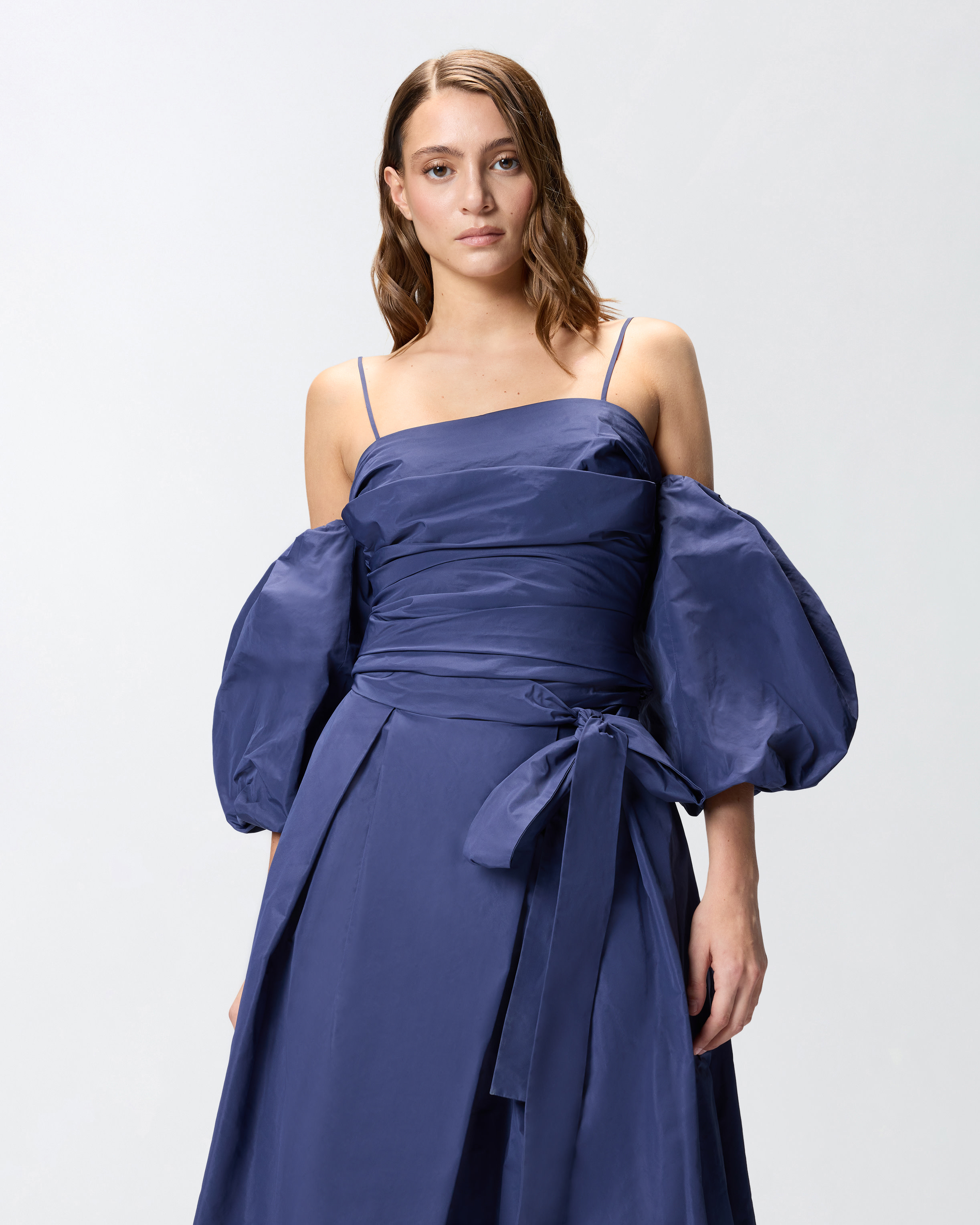 灯笼袖短上衣 - 蓝色 - large | Pinko 