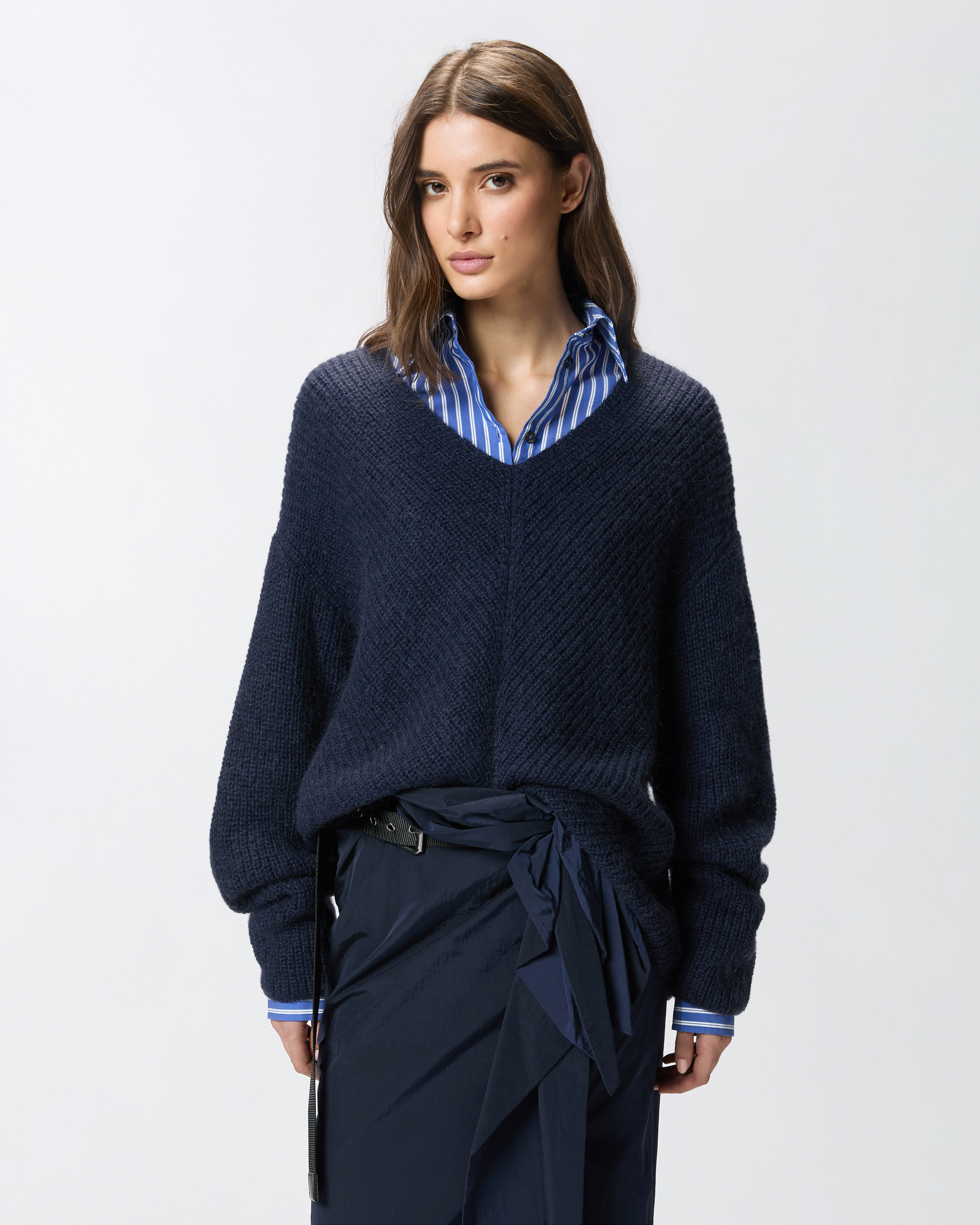 Boat-neck sweater - Blue - large | Pinko 