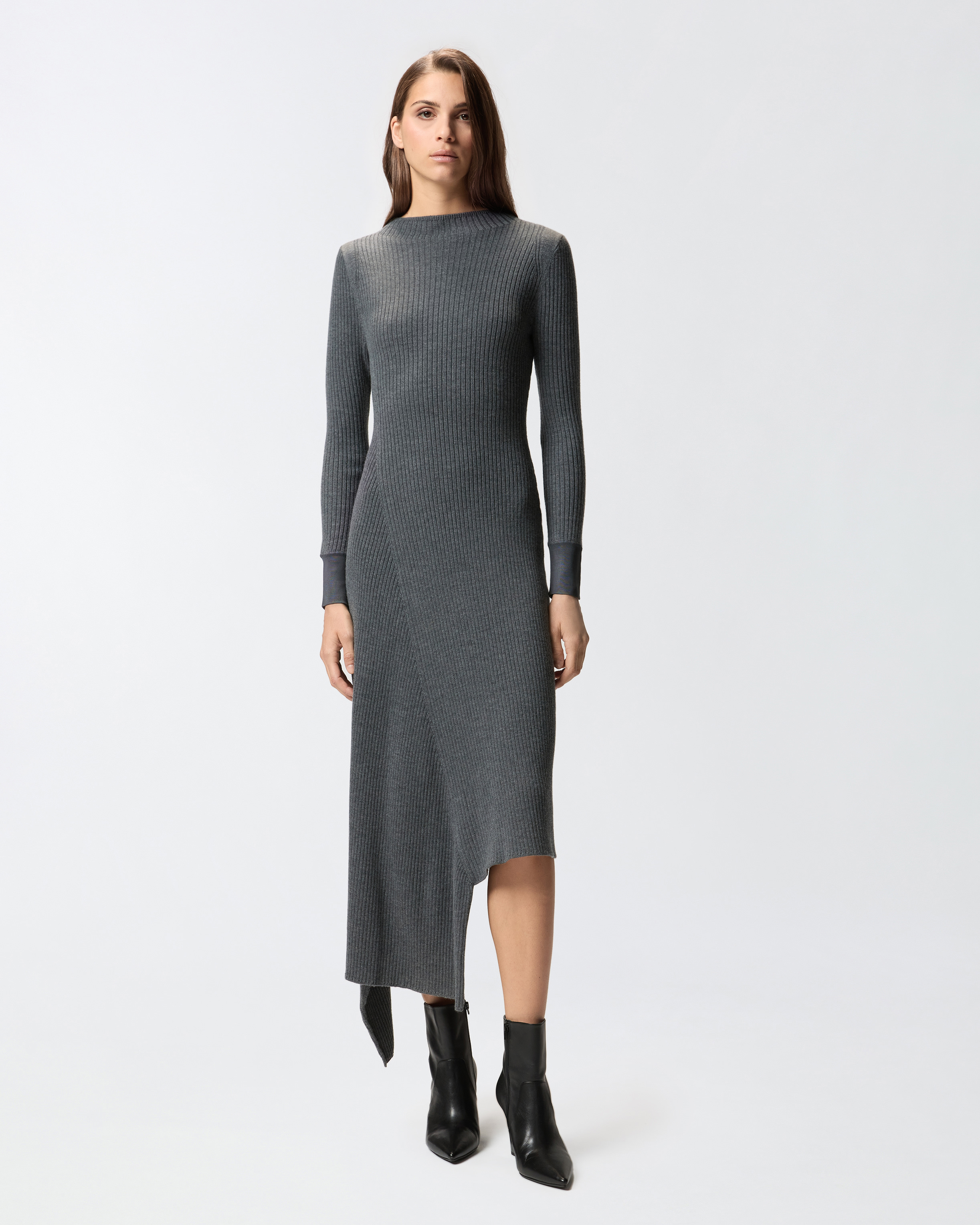 Flat rib-knit dress 1