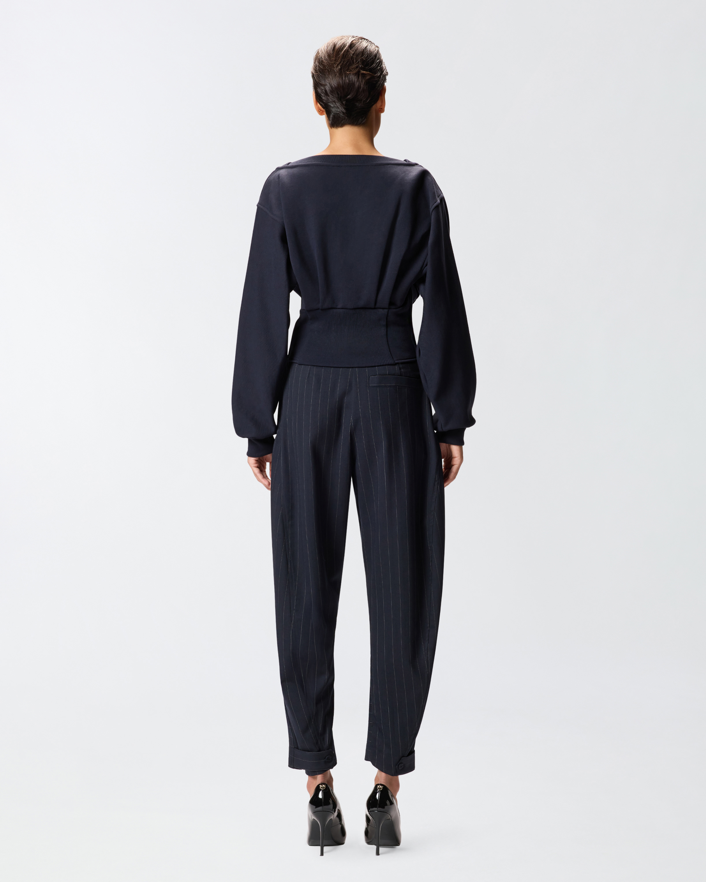 Sweat-shirt bustier à boutons 2