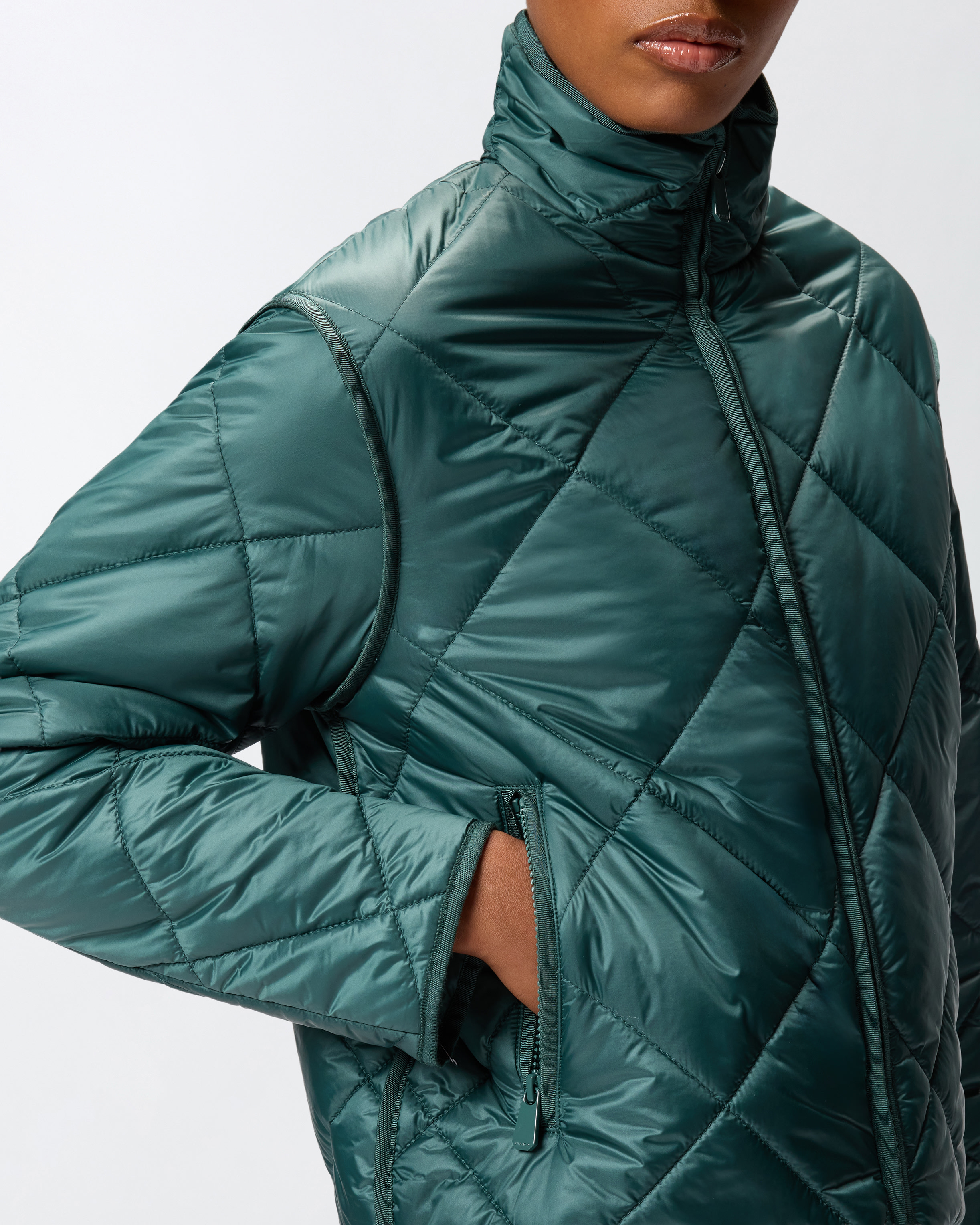 Giacca in tela tecnica trapuntata 3