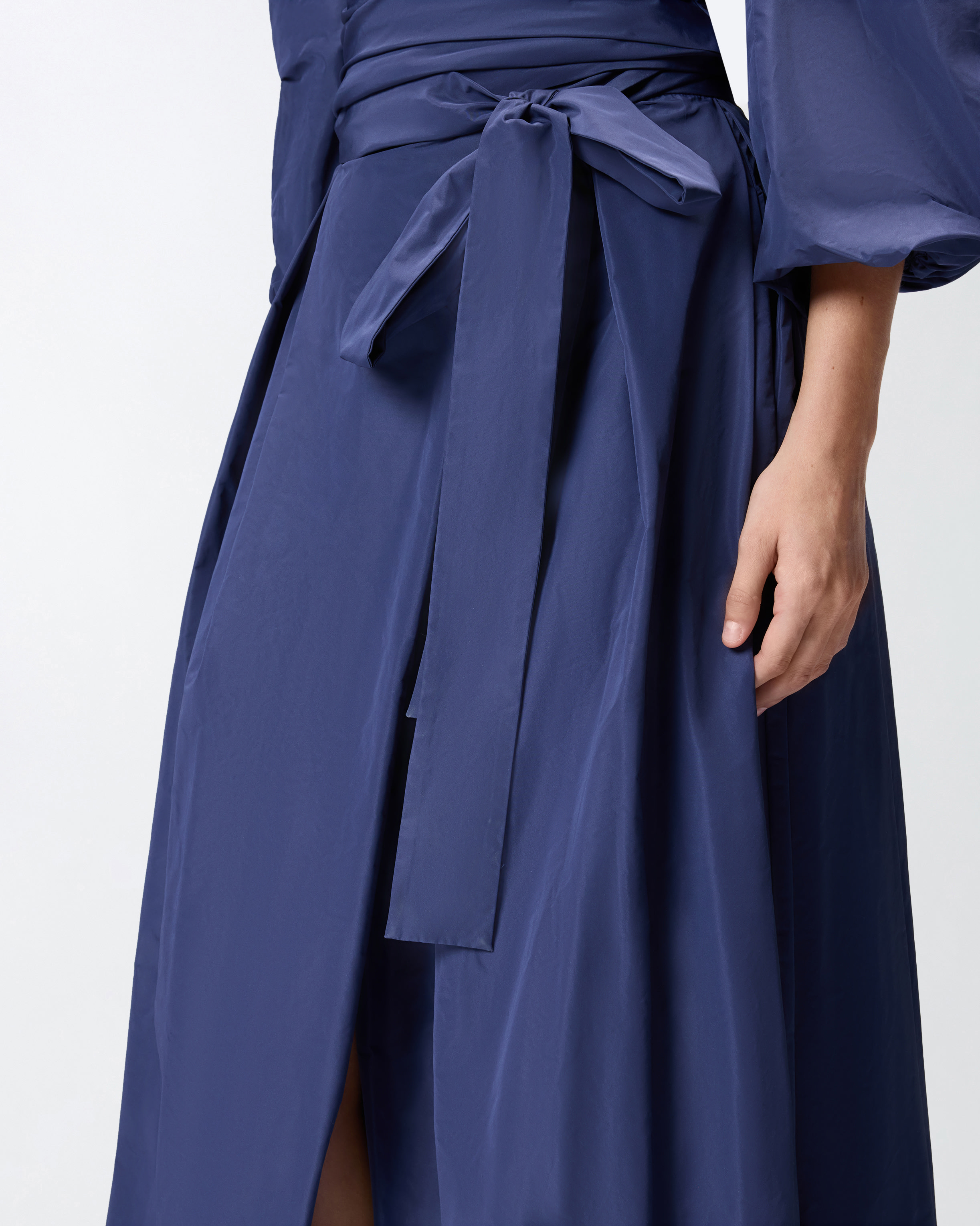 Gonna lunga ampia con cintura 3