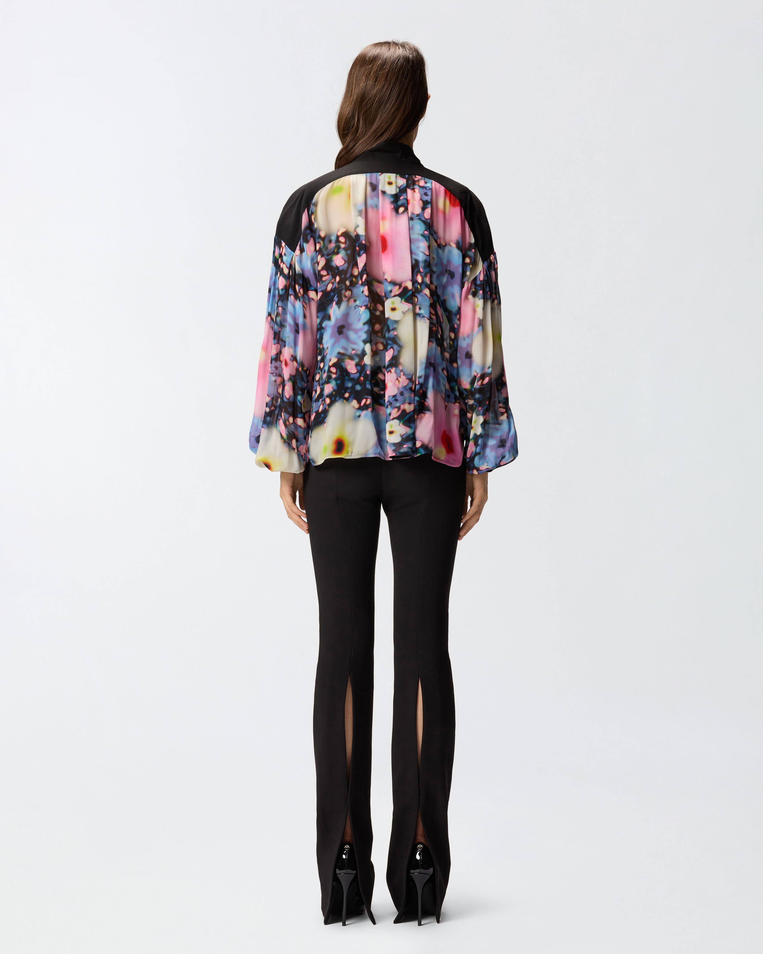 Pinko Floral Georgette Blouse In Multi
