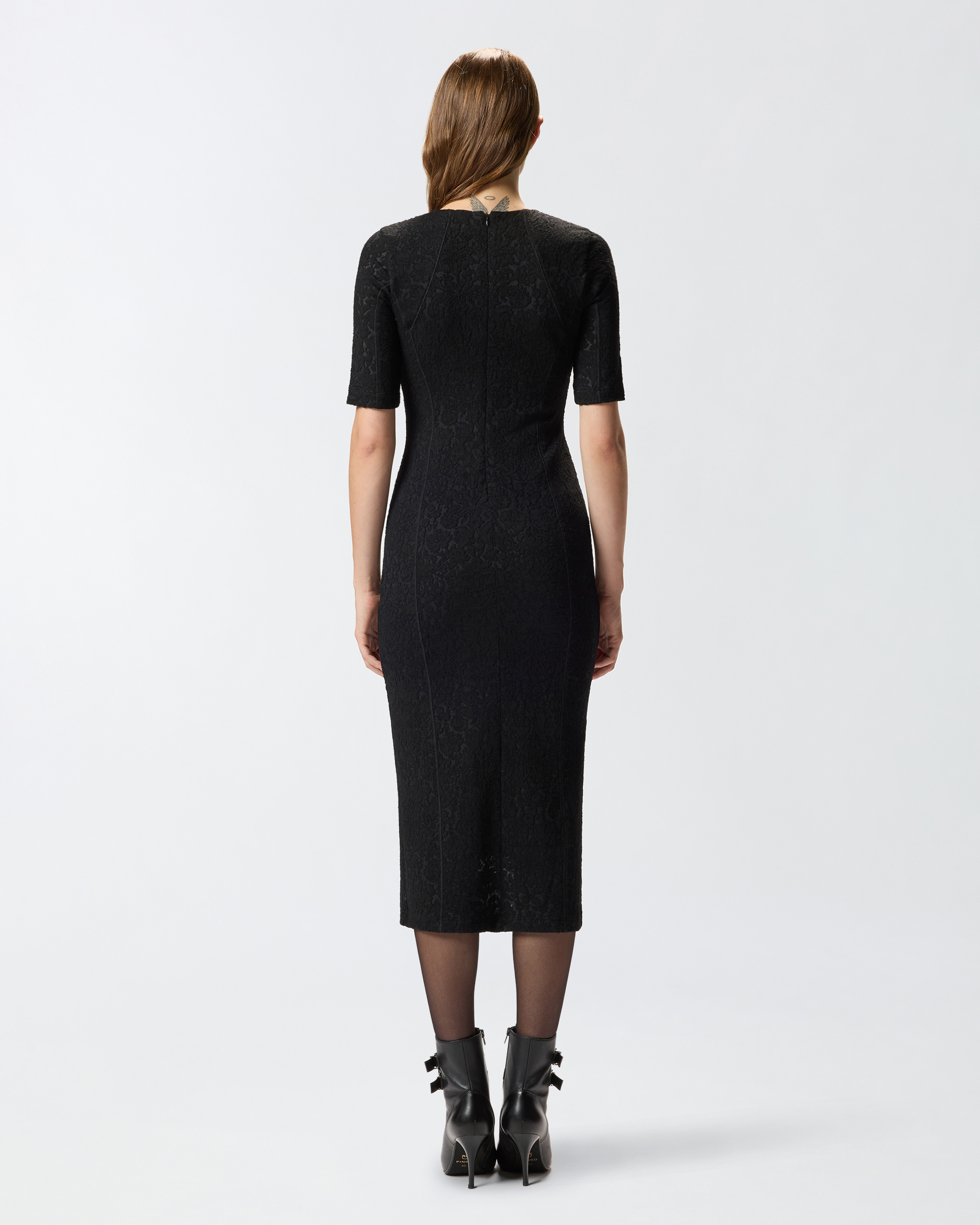 Knit lace midi dress 2