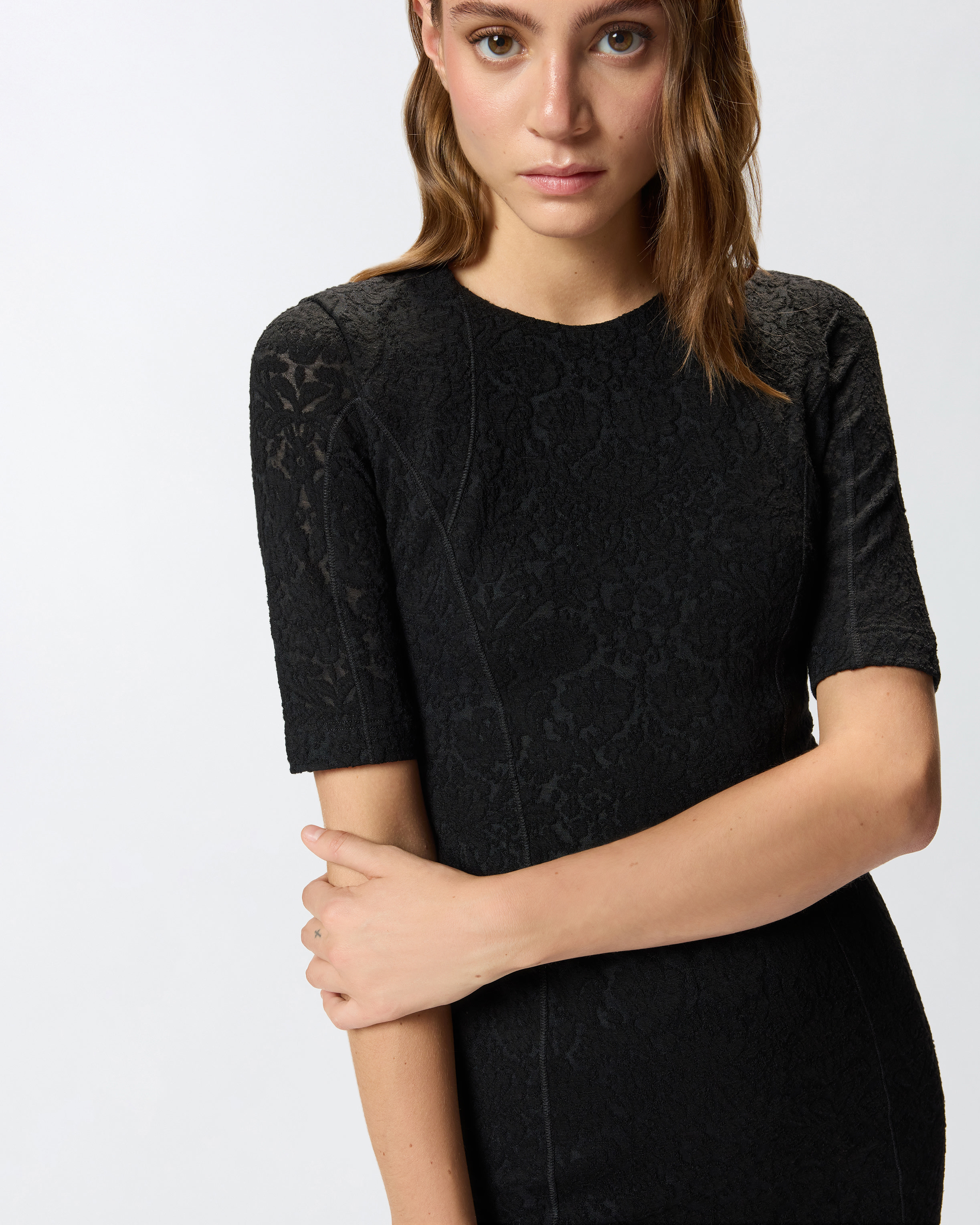 Knit lace midi dress 3