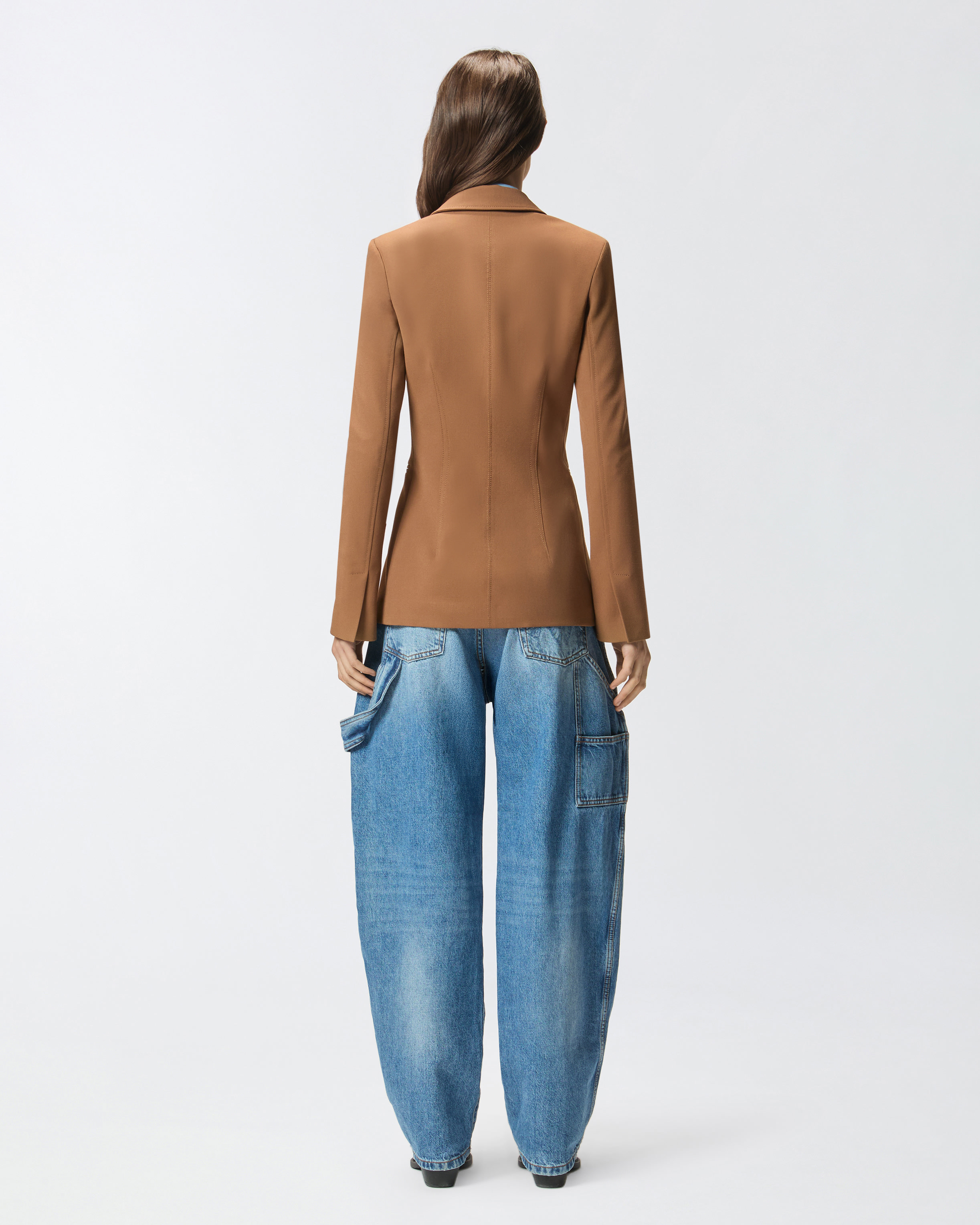 收腰单排扣夹克 2