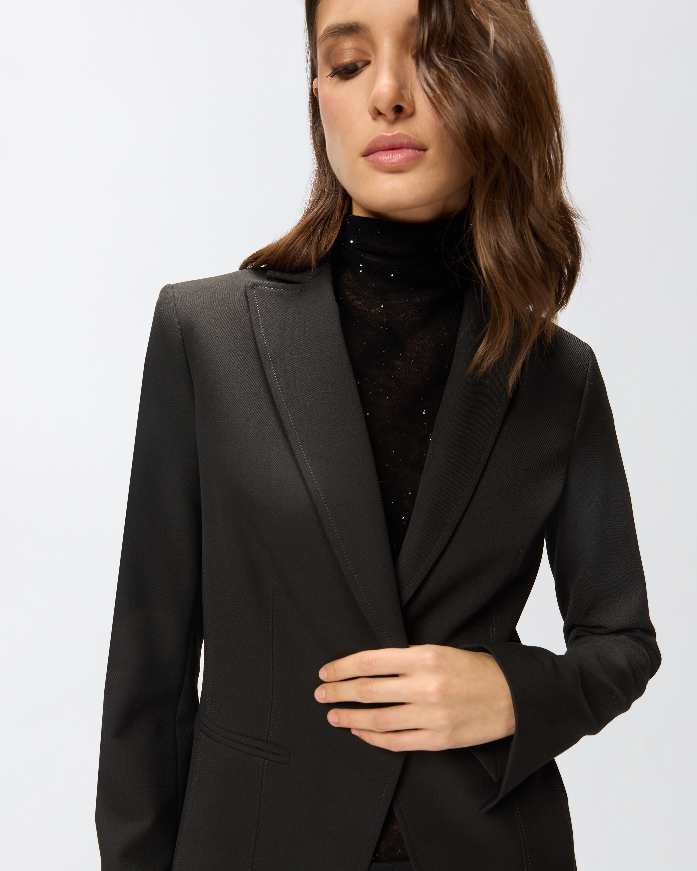 Single-breasted jacket with fitted waist 3