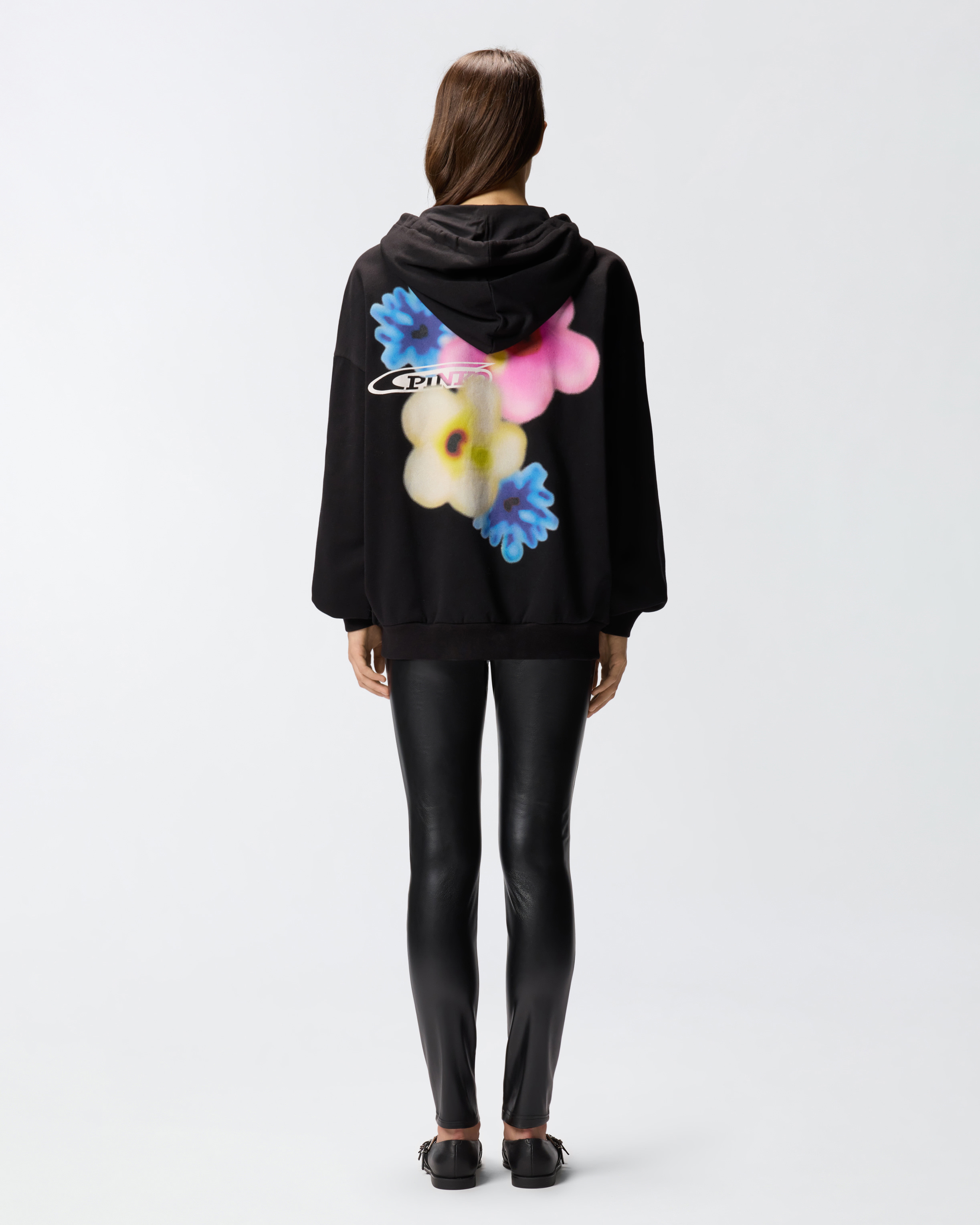 Sweat-shirt à capuche avec imprimé floral 2