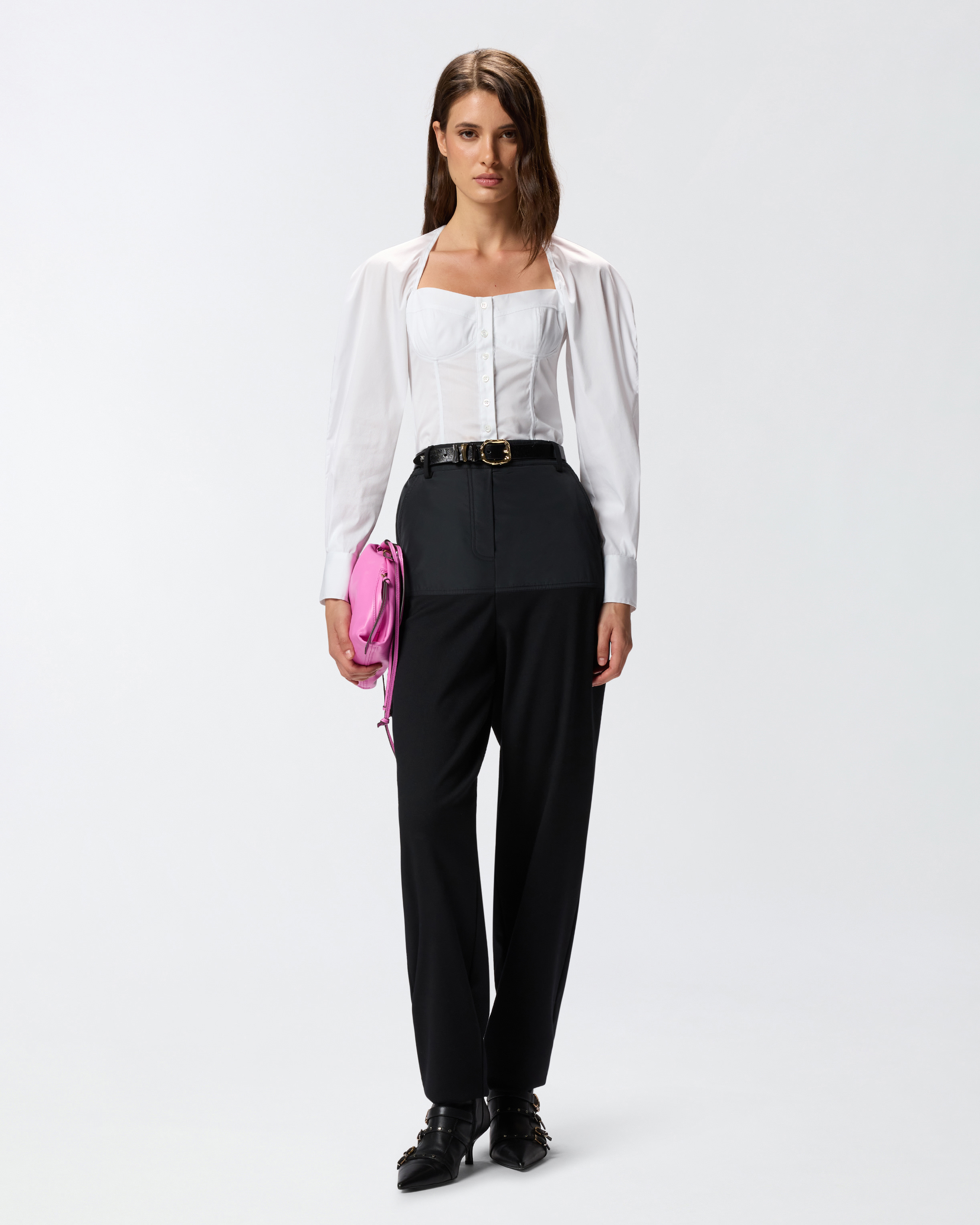 Bustier-Bluse aus Popeline 1